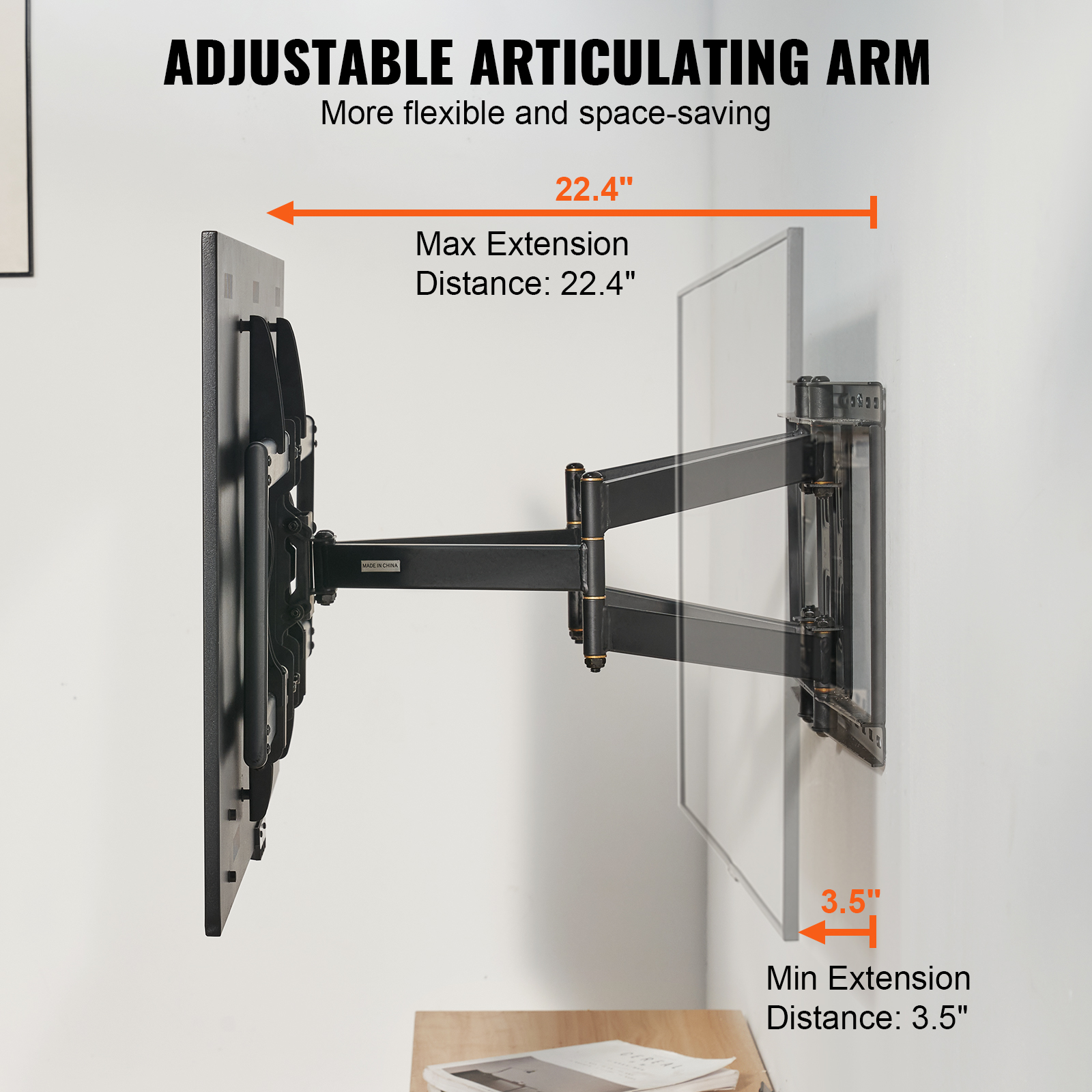 TV Wall Mount Full Motion for Most 26-90 inch TVs with Articulating Arms - Picture 42 of 50