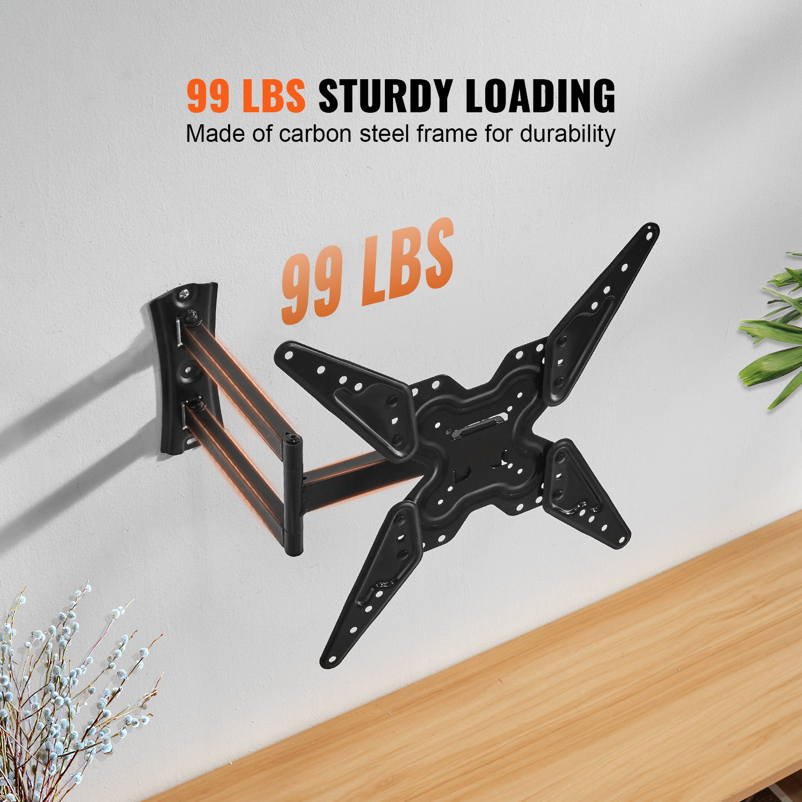 TV Wall Mount Full Motion for Most 26-90 inch TVs with Articulating Arms - Picture 16 of 50