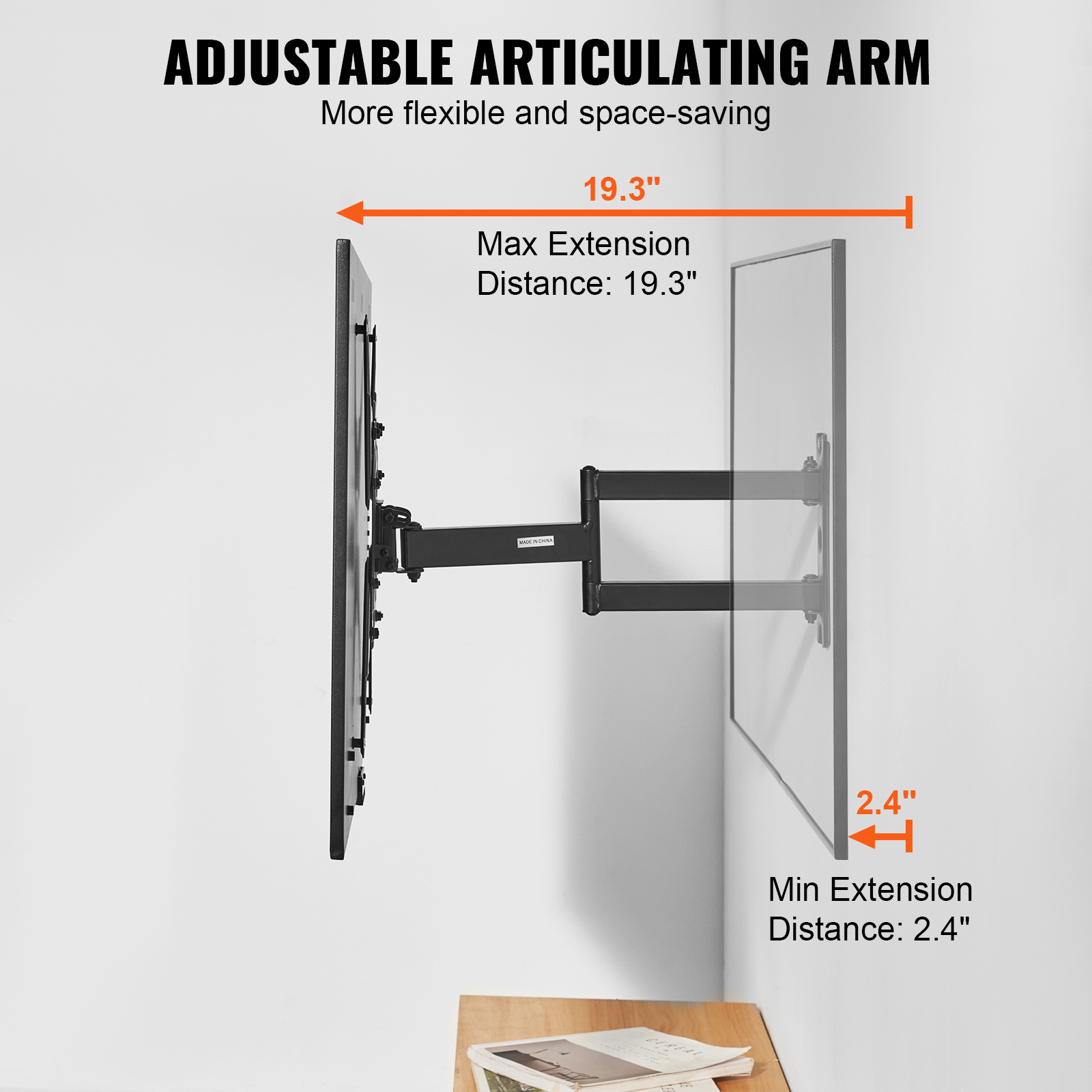 TV Wall Mount Full Motion for Most 26-90 inch TVs with Articulating Arms - Picture 18 of 50
