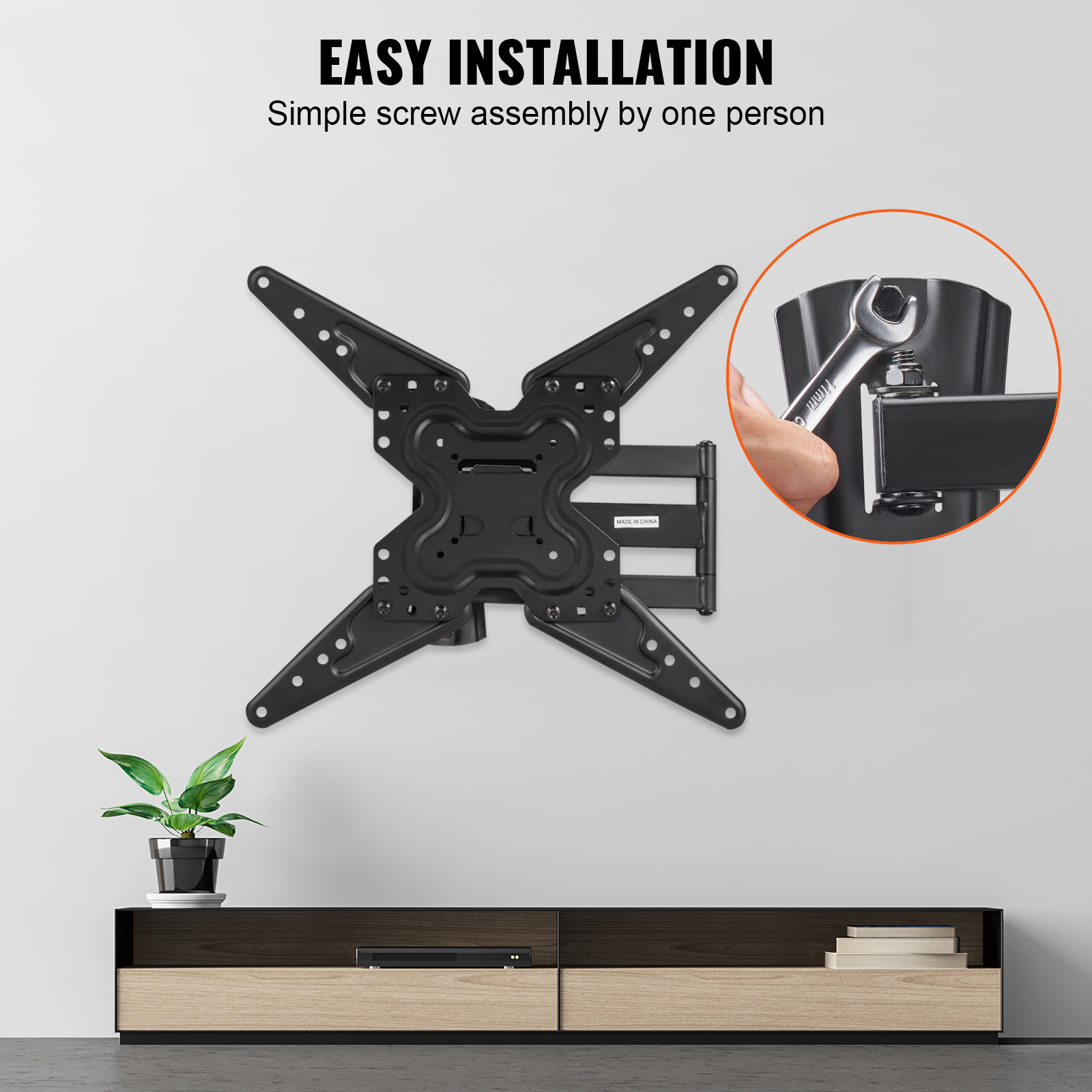 TV Wall Mount Full Motion for Most 26-90 inch TVs with Articulating Arms - Picture 19 of 50