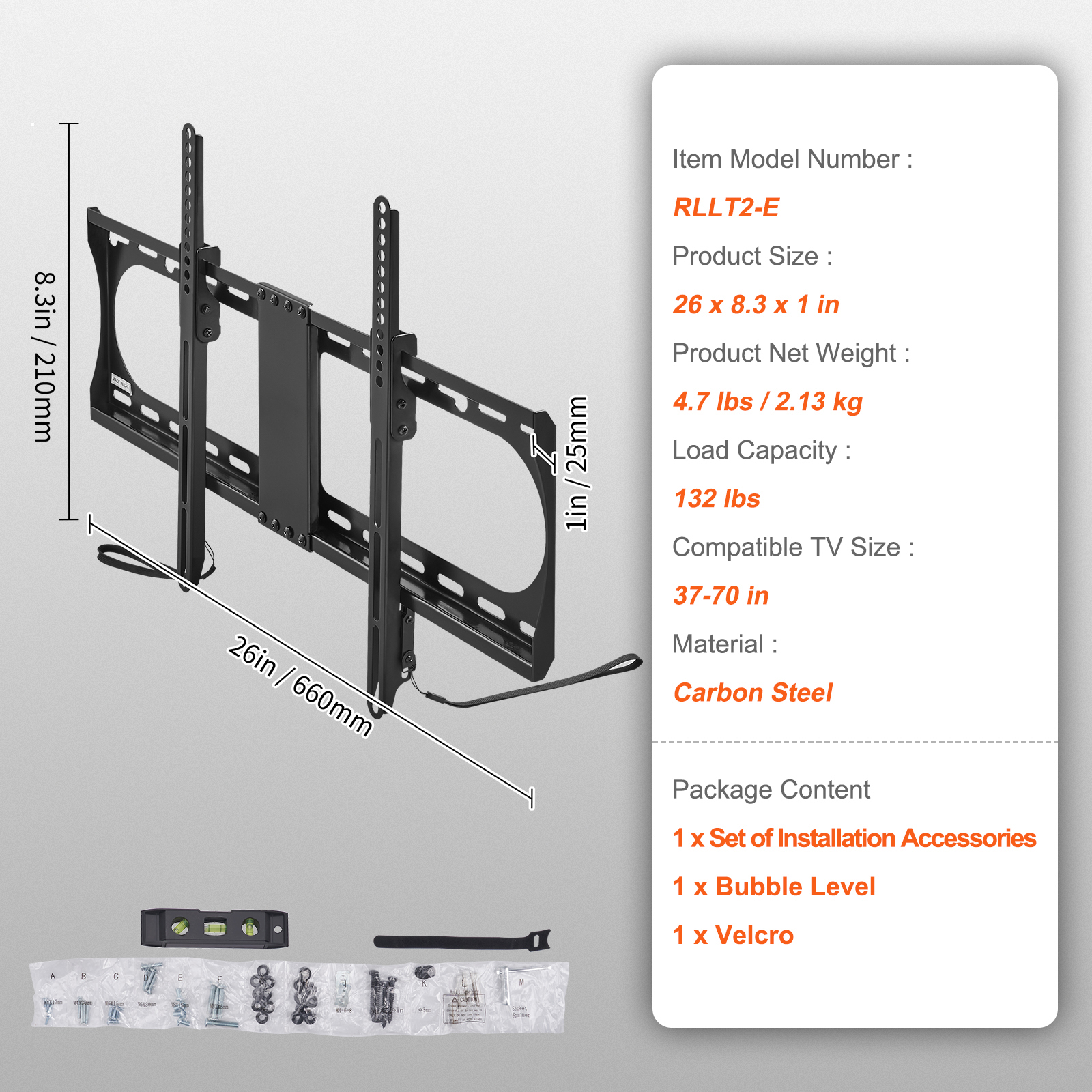 TV Wall Mount Full Motion for Most 26-90 inch TVs with Articulating Arms - Picture 9 of 50