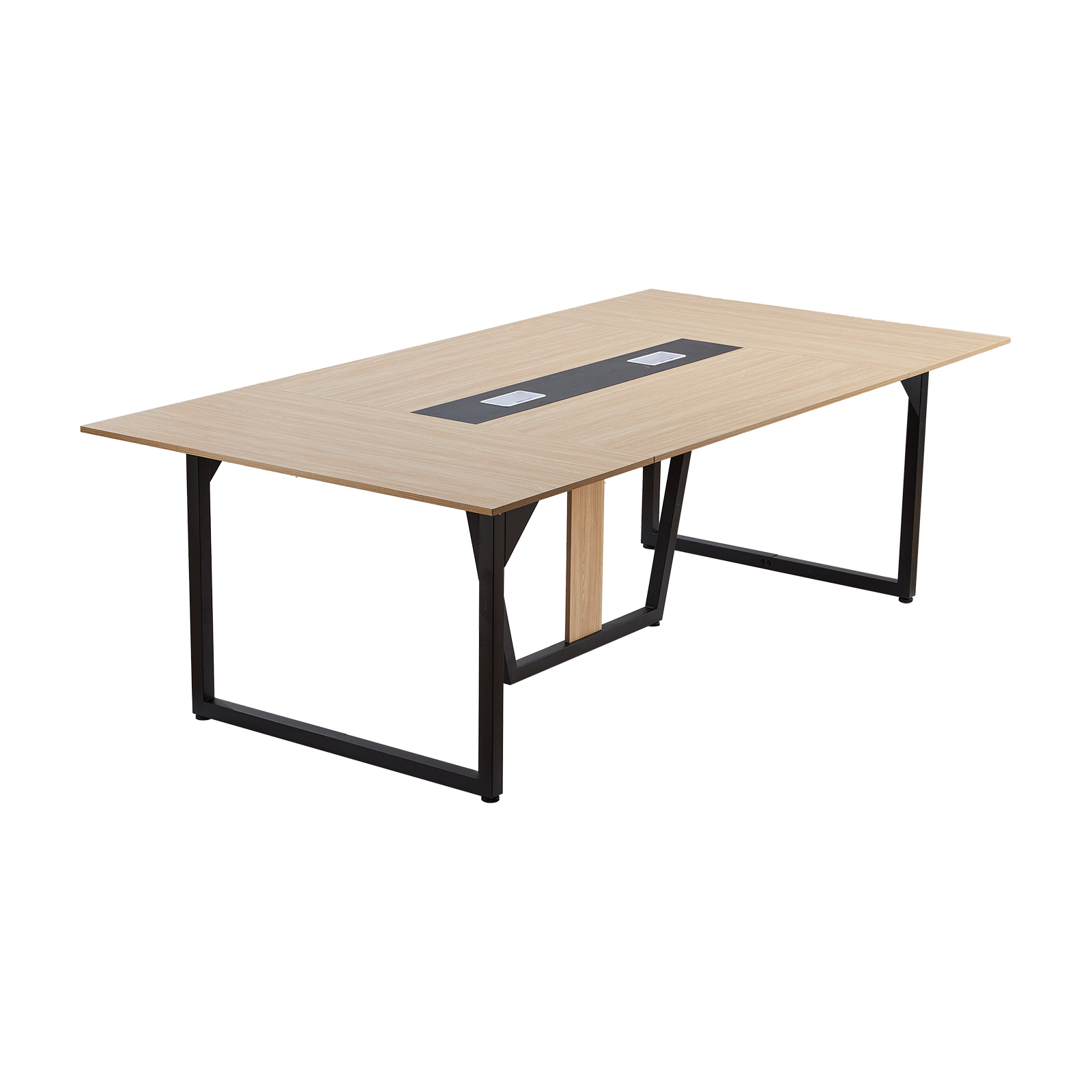 Uimoso Conference Table 6/8ft Rectangle/Boat Shape for Office Meetings