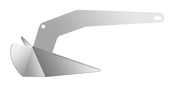 thumbnail image 2 of SecureFix Direct Galvanised Steel Fixed Plough Anchor - Delta Style - 4KG To 30KG For Boats 2 of 5