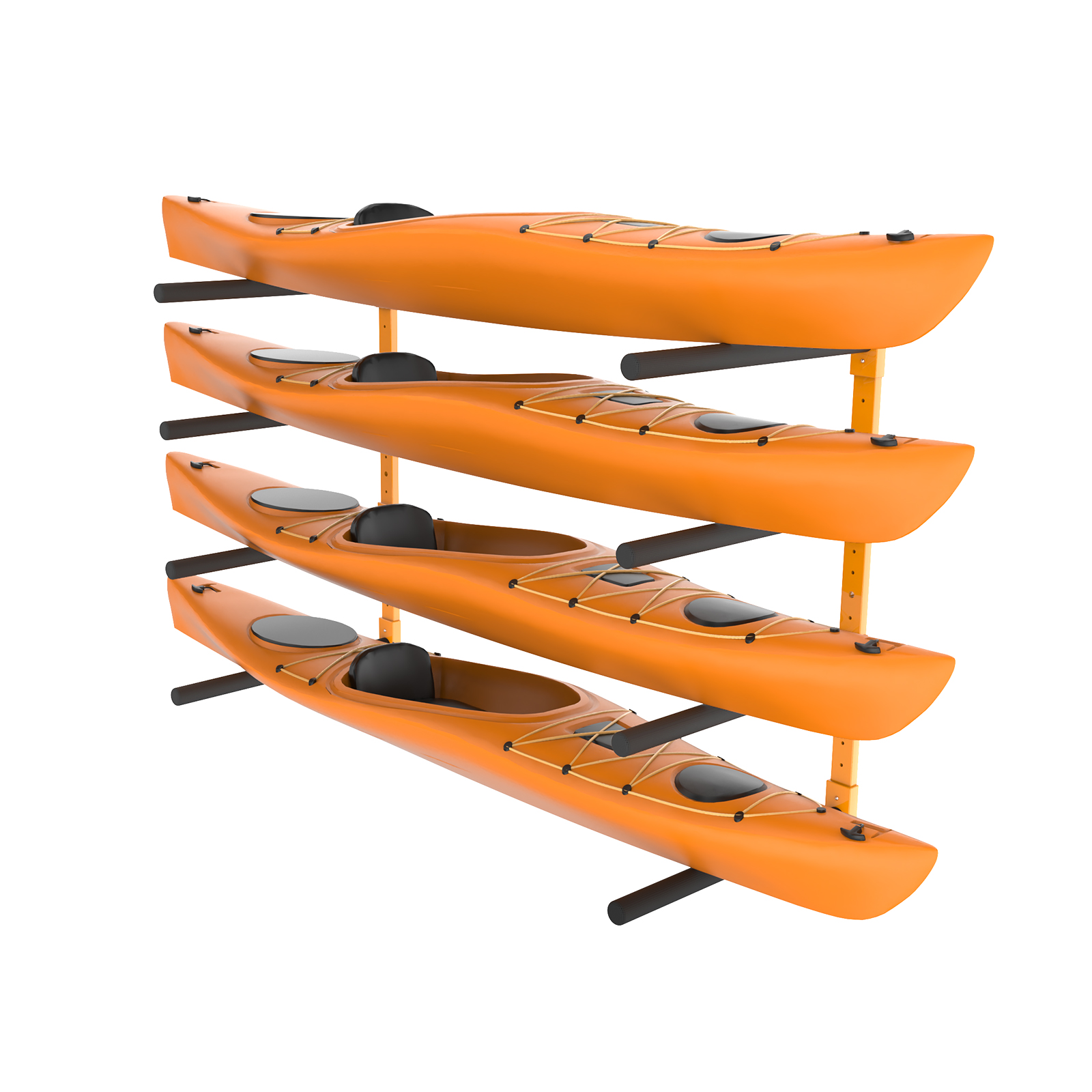 VEVOR Kayak Storage Rack Paddle Board Canoe Stands Outdoor Holder 2/4 Capacity - Picture 27 of 50