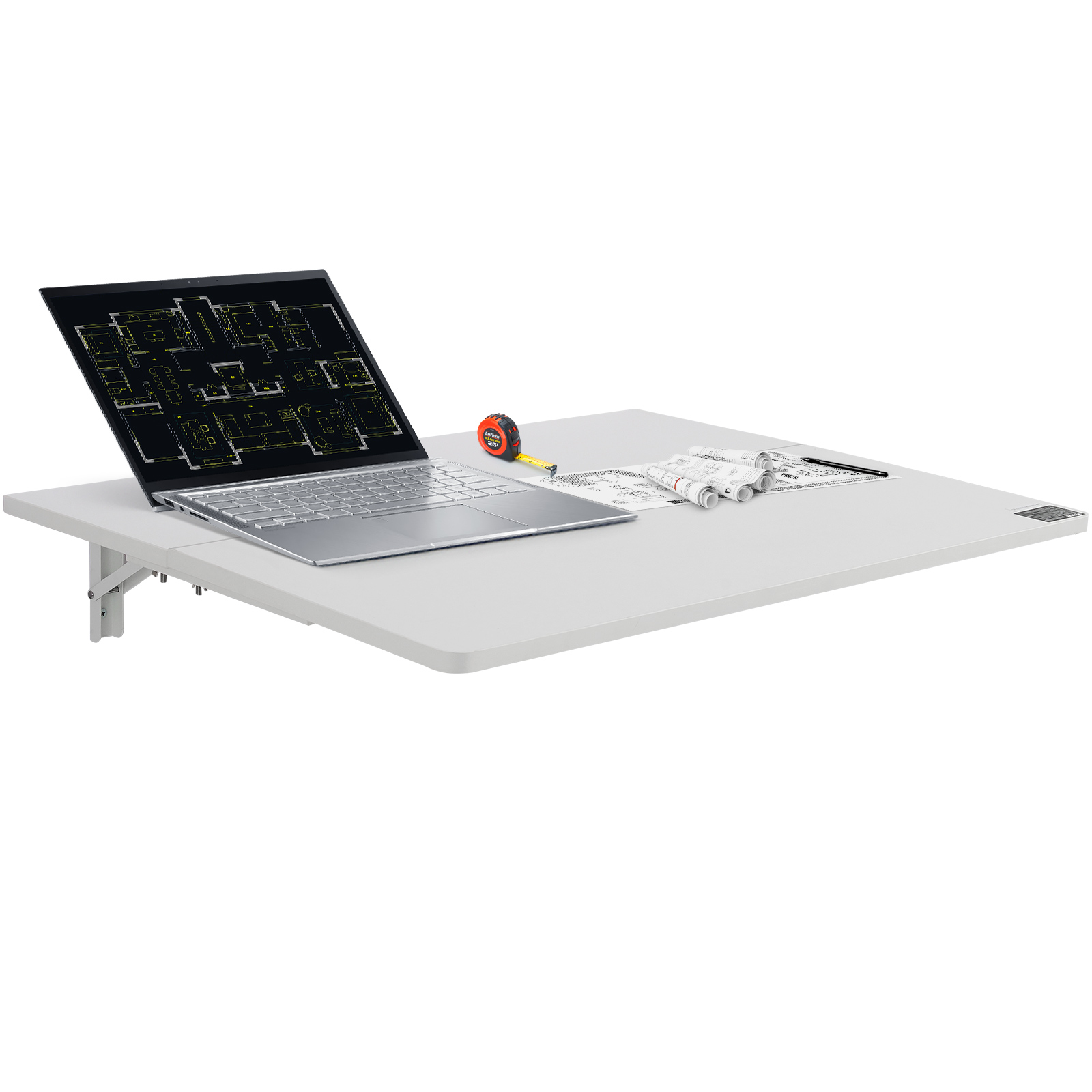 VEVOR Mesa Plegable de Pared Mesa Plegable Mesa de Comedor Mesa de Cocina Mesa de Pared 80x40/120x50cm - Imagen 15 de 110