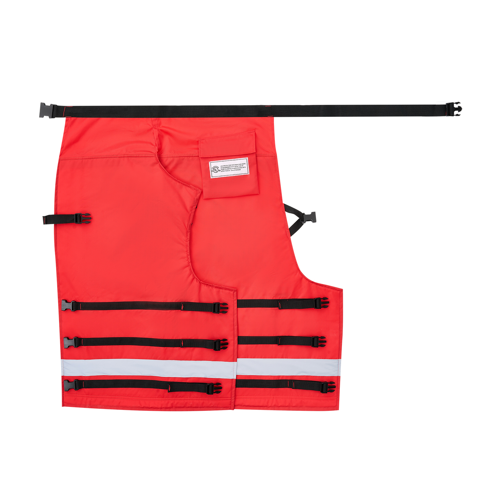 Chainsaw Chaps 34.25"-39.7" Apron Style Forestry Chainsaw Safety Chaps Class D C