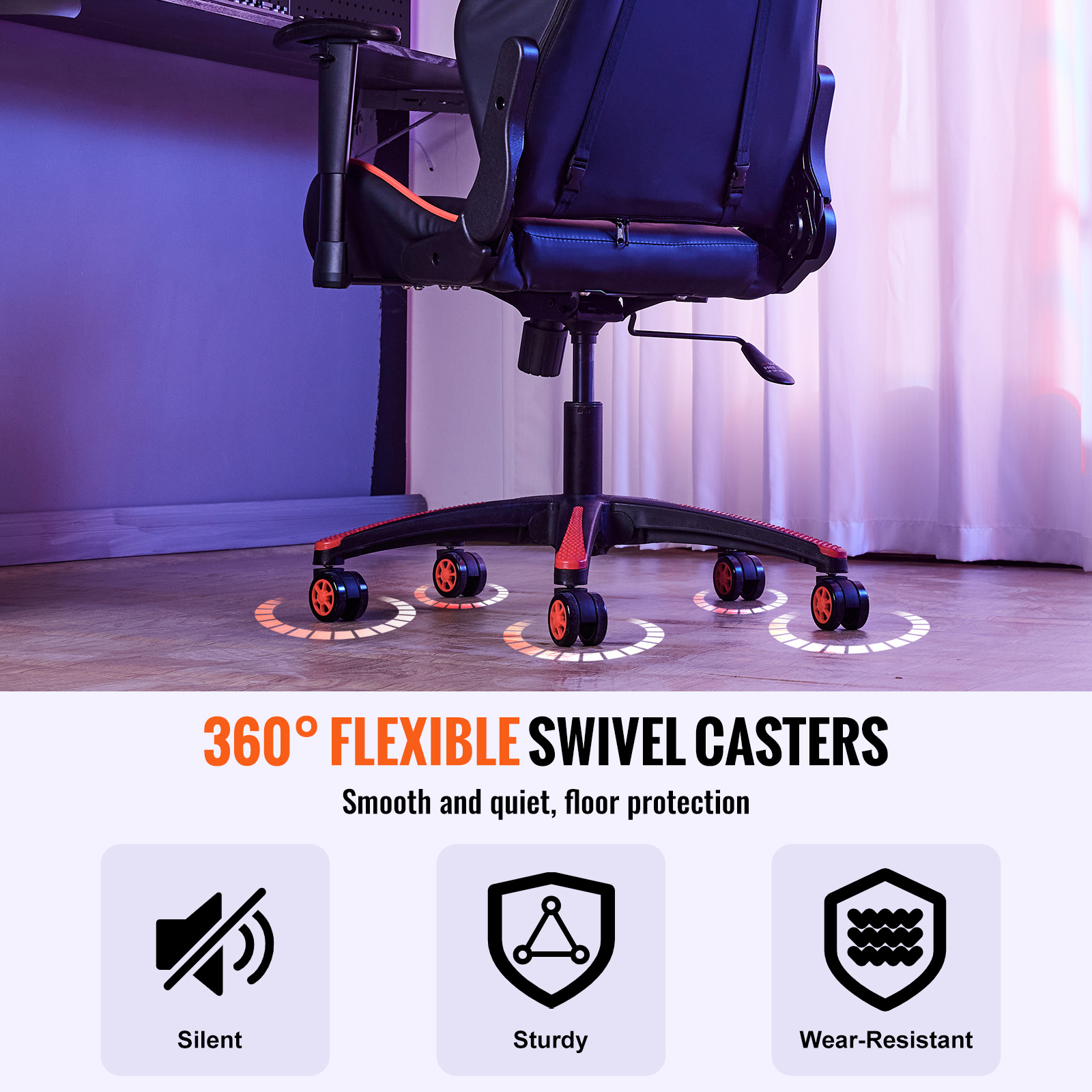 Office Chair Base Replacement 28" Swivel Chair Base 2500lbs Plastic/Metal - Picture 76 of 108