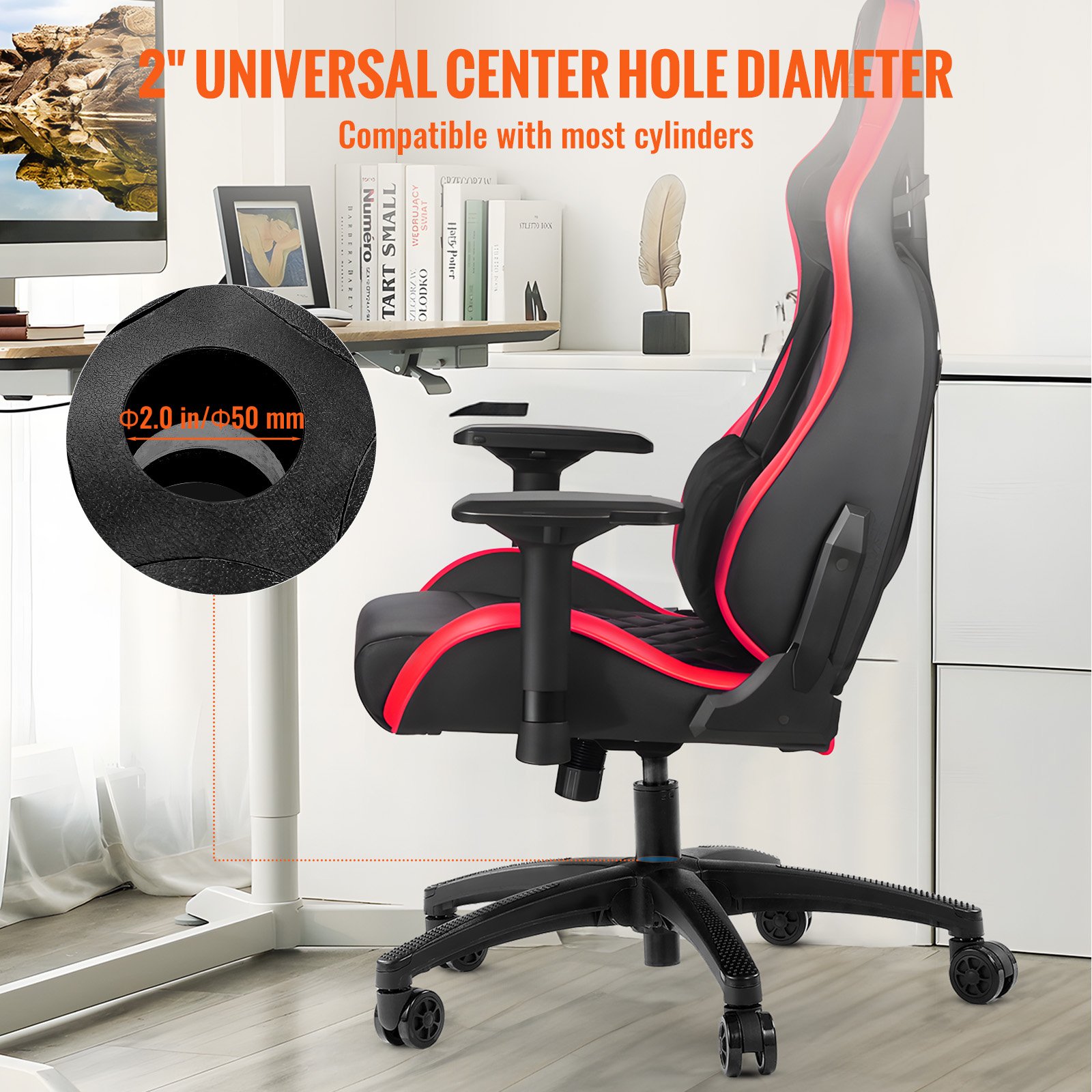 Office Chair Base Replacement 28" Swivel Chair Base 2500lbs Plastic/Metal - Picture 15 of 108