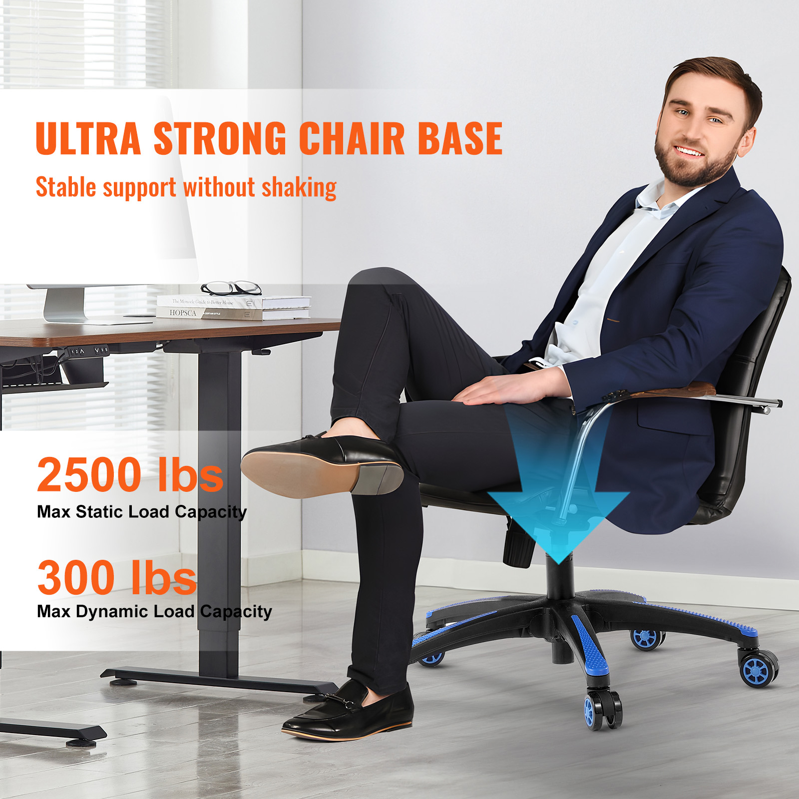 Office Chair Base Replacement 28" Swivel Chair Base 2500lbs Plastic/Metal - Picture 62 of 108