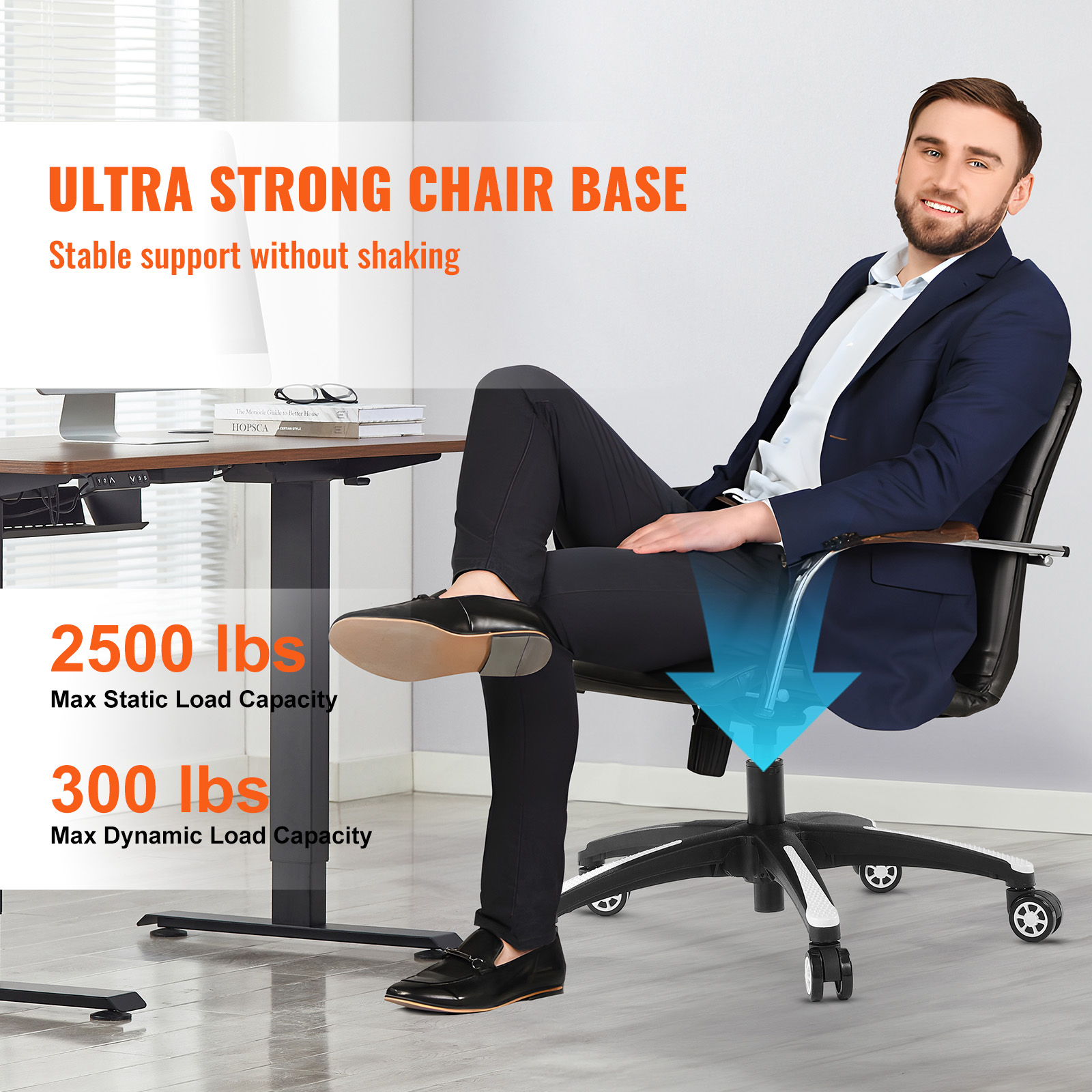 Office Chair Base Replacement 28" Swivel Chair Base 2500lbs Plastic/Metal - Picture 50 of 108