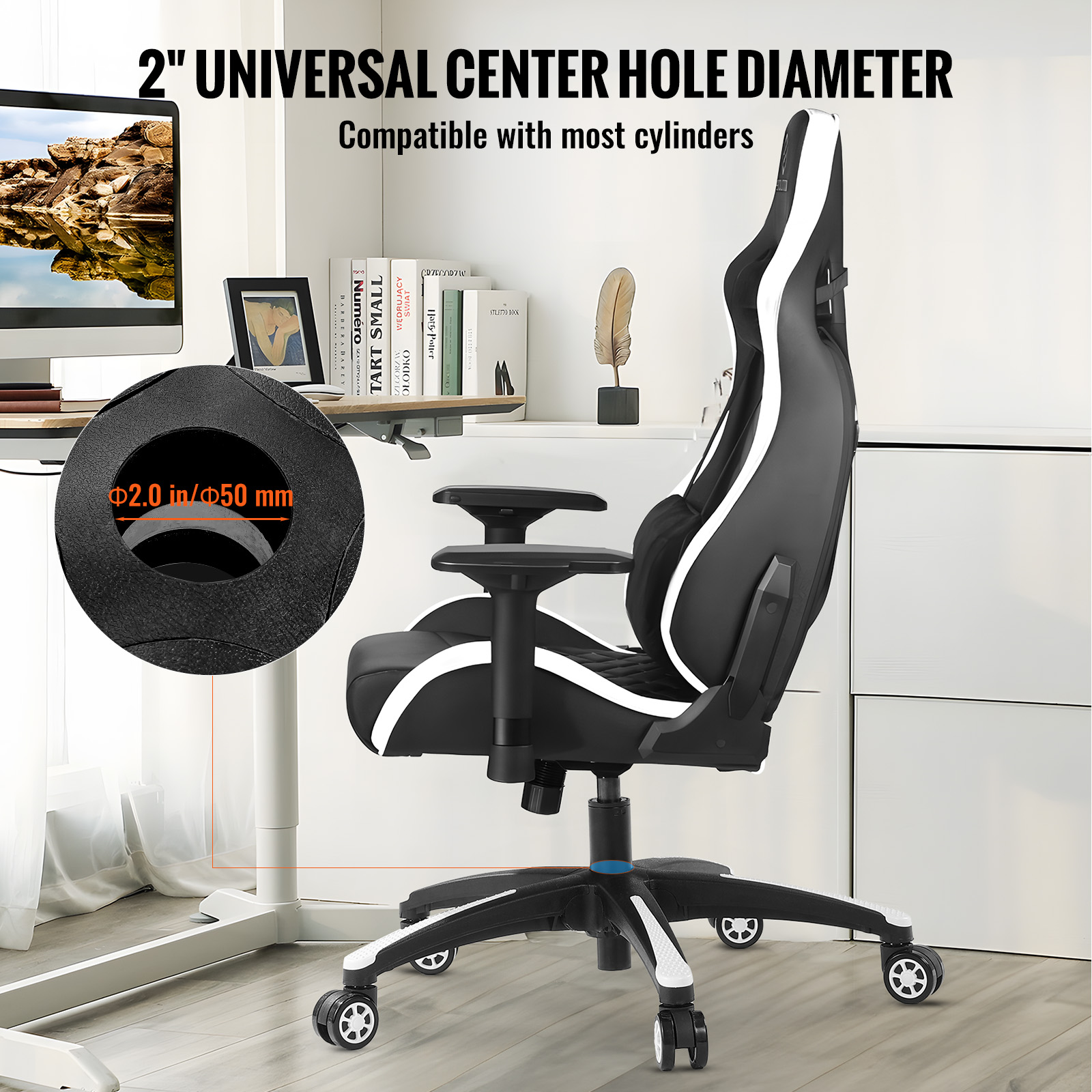 Office Chair Base Replacement 28" Swivel Chair Base 2500lbs Plastic/Metal - Picture 51 of 108