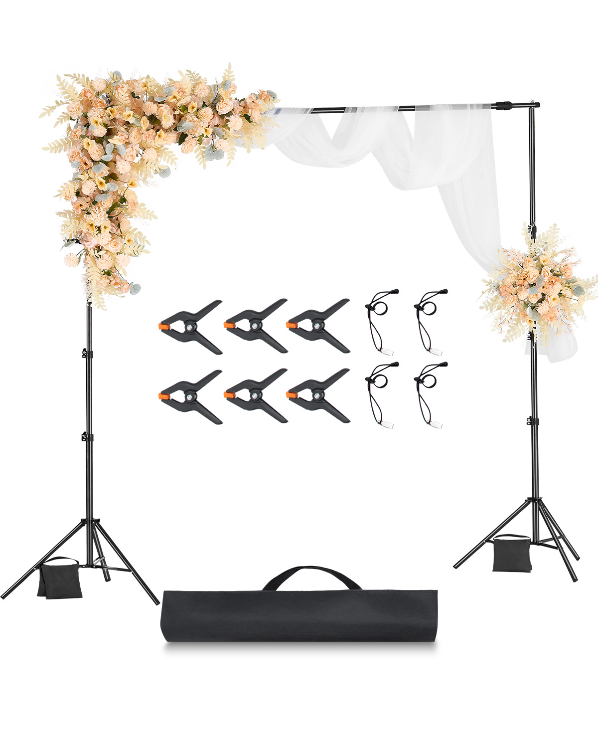 Backdrop Banner Stand Background Support Kit 1.5/2/3/4M for Party Photo Studio
