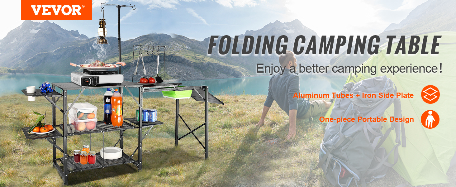 folding camping table,5 tables,aluminum