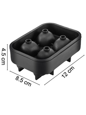 Ice Cube Tray Silicone Ice Film Silicone With Skull Ice Tray, Cocktail Ice  Cubes 6 Empty Slot