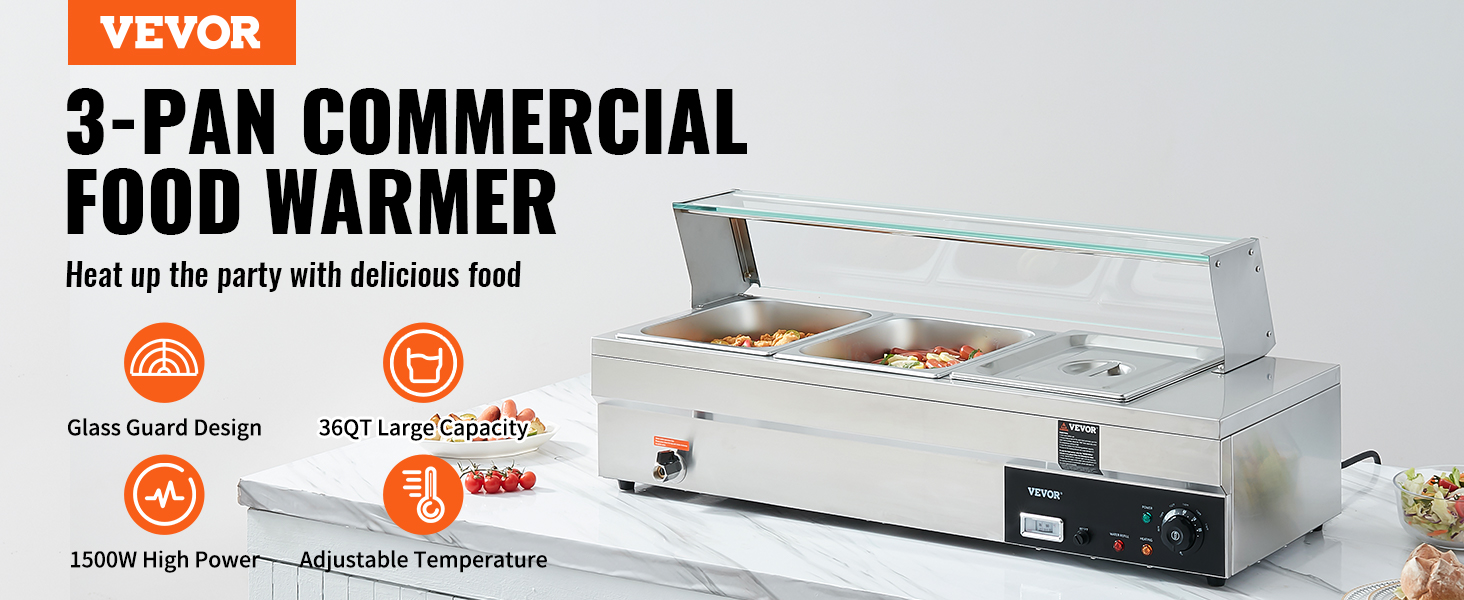 VEVOR Food Warmer – For Personal Or Commercial Food Warming