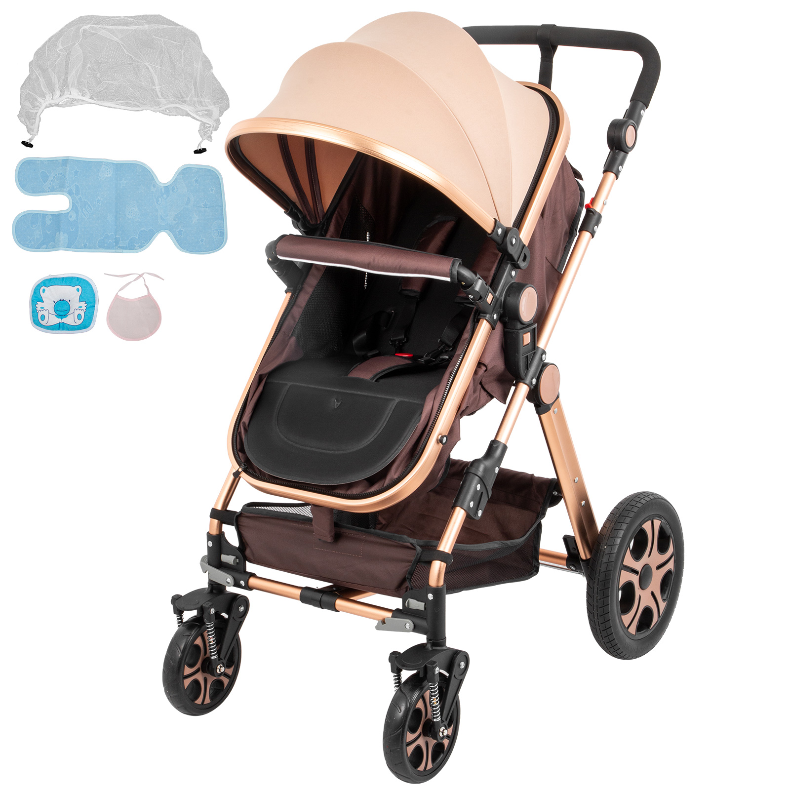 Pack de cochecito de bebé de 2 piezas más silla de coche Isofix 0/1/2/ –  carritosMDR
