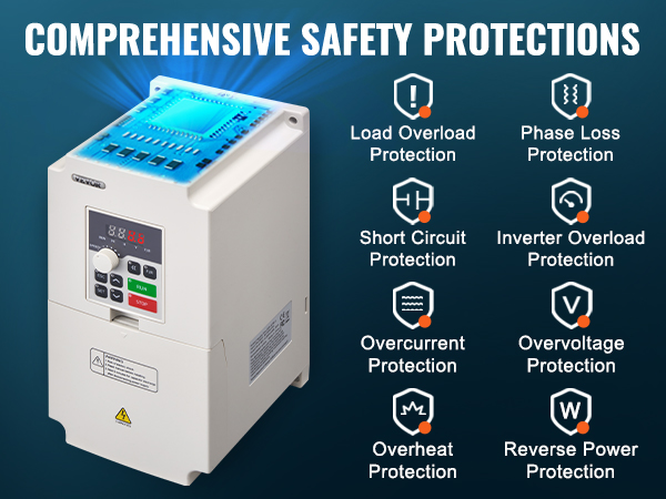 Inverter Di Frequenza 220V, Regolatore Di Velocità Per Motore 220V Ingresso Monofase Uscita Trifase Inverter Di Frequenza Per Il Controllo Della Velocita Del Motore 92253229
