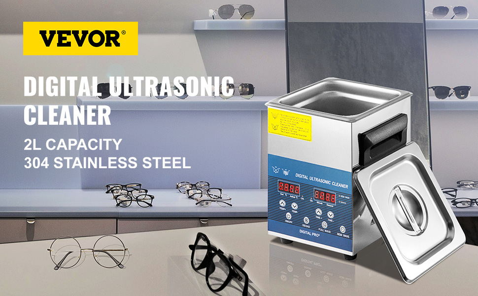 2l Ultrasonic Cleaners 28/40khz Equipment Liter Industry Heated W/timer