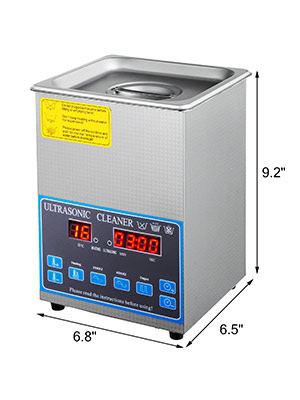 VEVOR 2L 3.2L 6L 10L 22L 30L Ultrasonic Cleaner With Double-Frequence Digital Portable