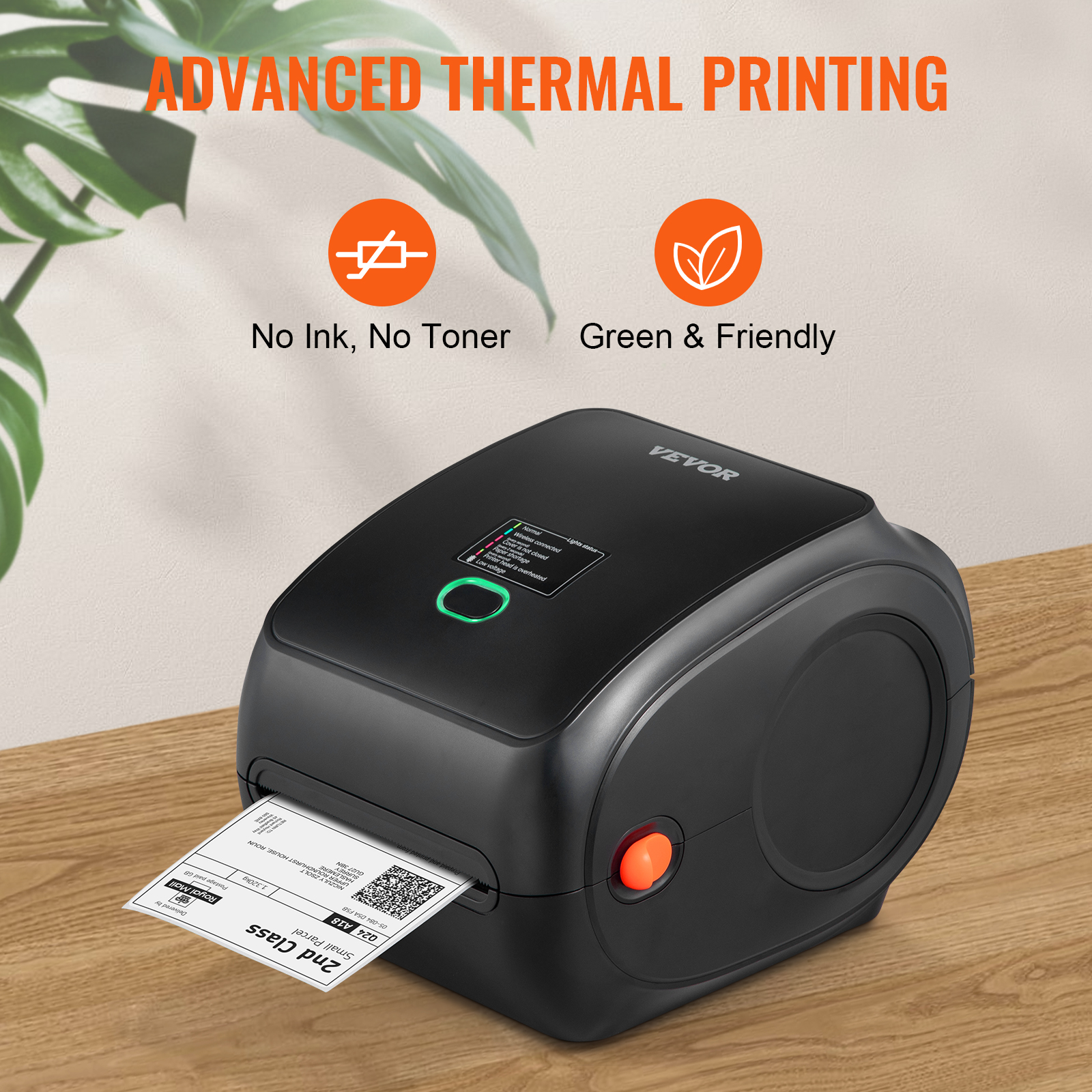 VEVOR – imprimante thermique d'étiquettes de bureau, 203dpi, fabricant  d'étiquettes autocollantes, expédition, codes-barres, Compatible avec  Windows