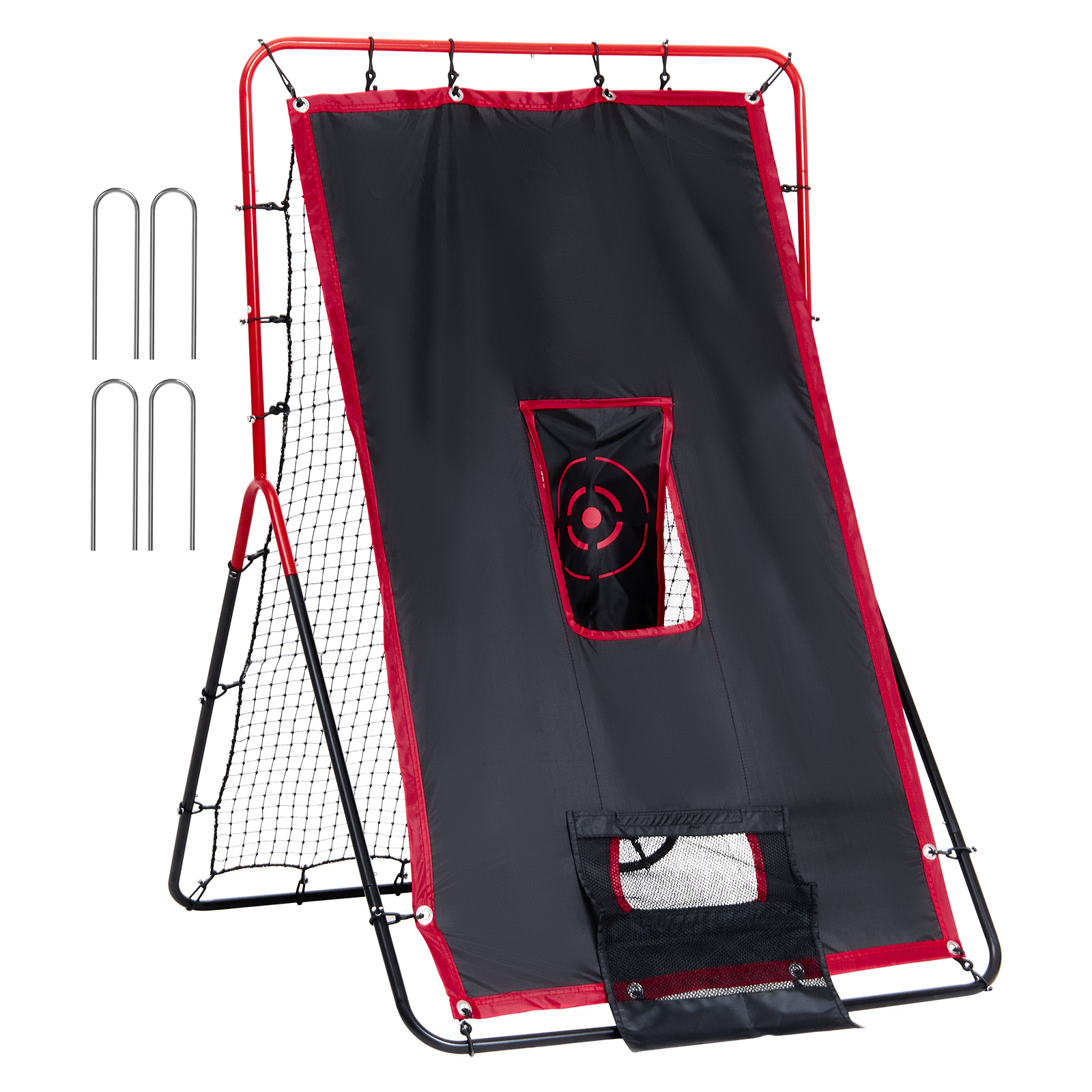 VEVOR Baseball And Softball Rebounder Net3x4.5-4x6ft PitchBack Adjustable Angles