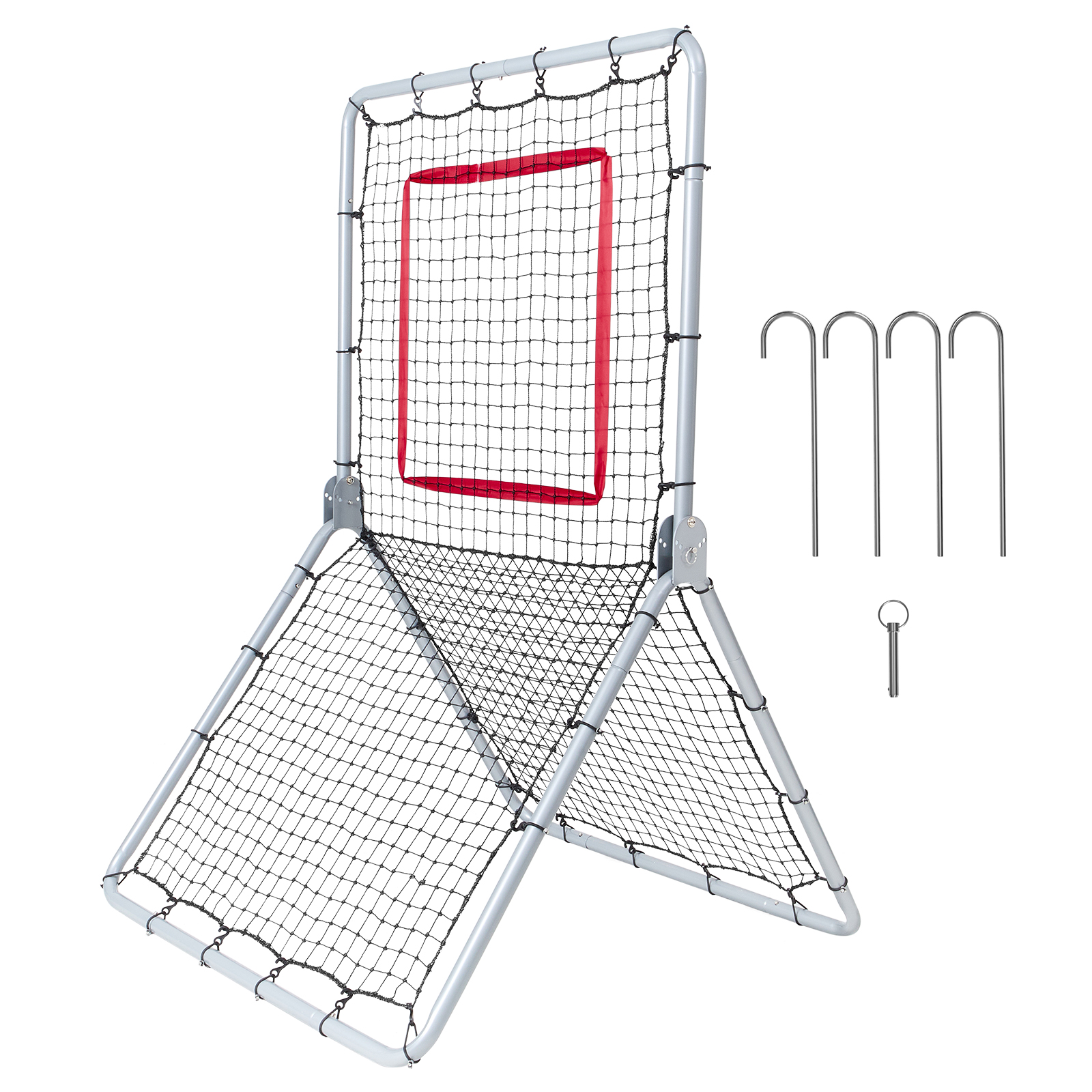 VEVOR Baseball And Softball Rebounder Net3x4.5-4x6ft PitchBack Adjustable Angles