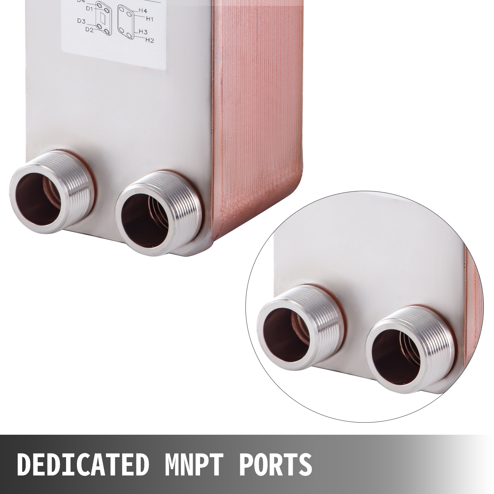 Scambiatore Di Calore Acqua-aria VEVOR, 50,8 X 50,8 Cm Con