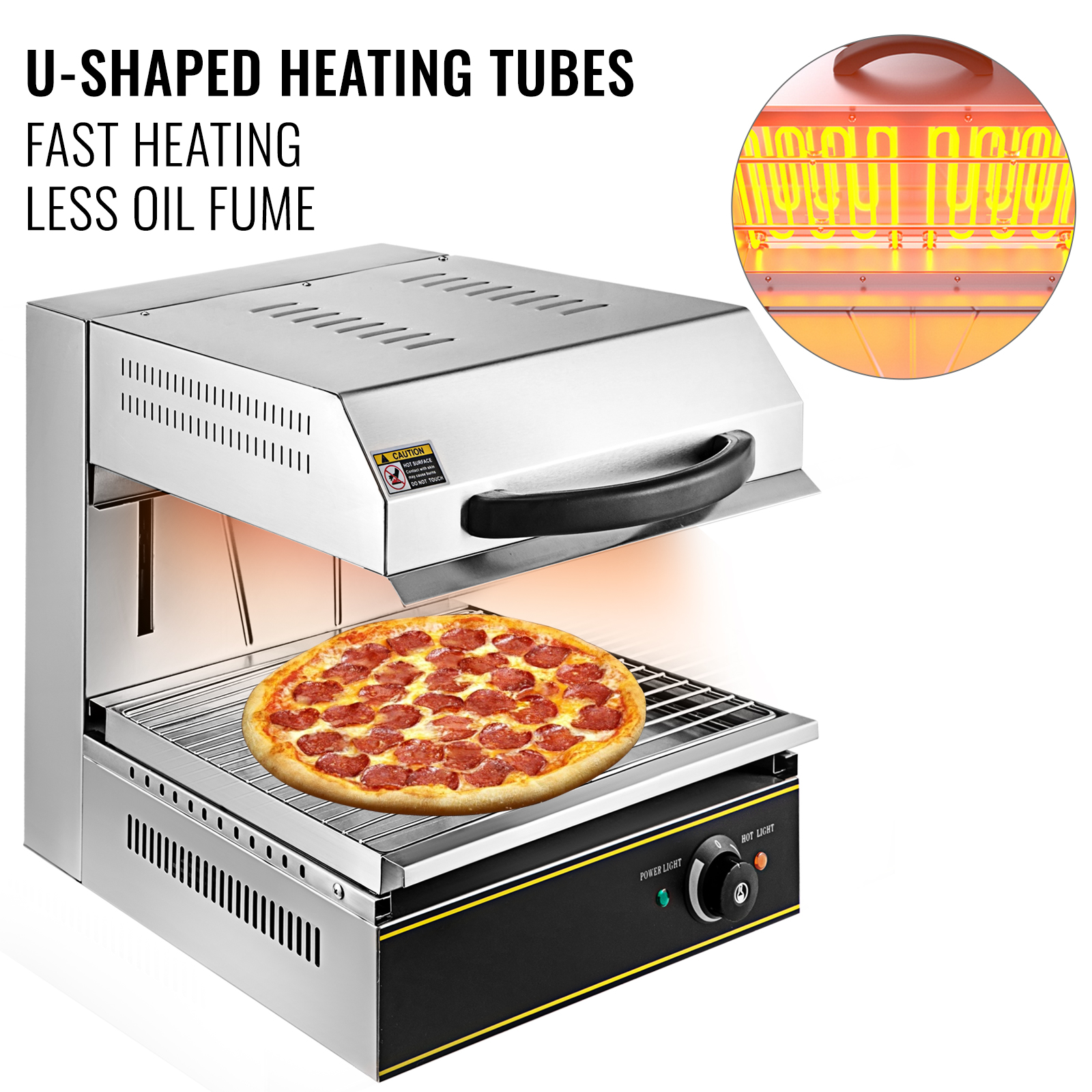 Cheese Melter Electric Cheesemelter 2800w Salamander Broiler Bbq Gril Countertop VEVOR US