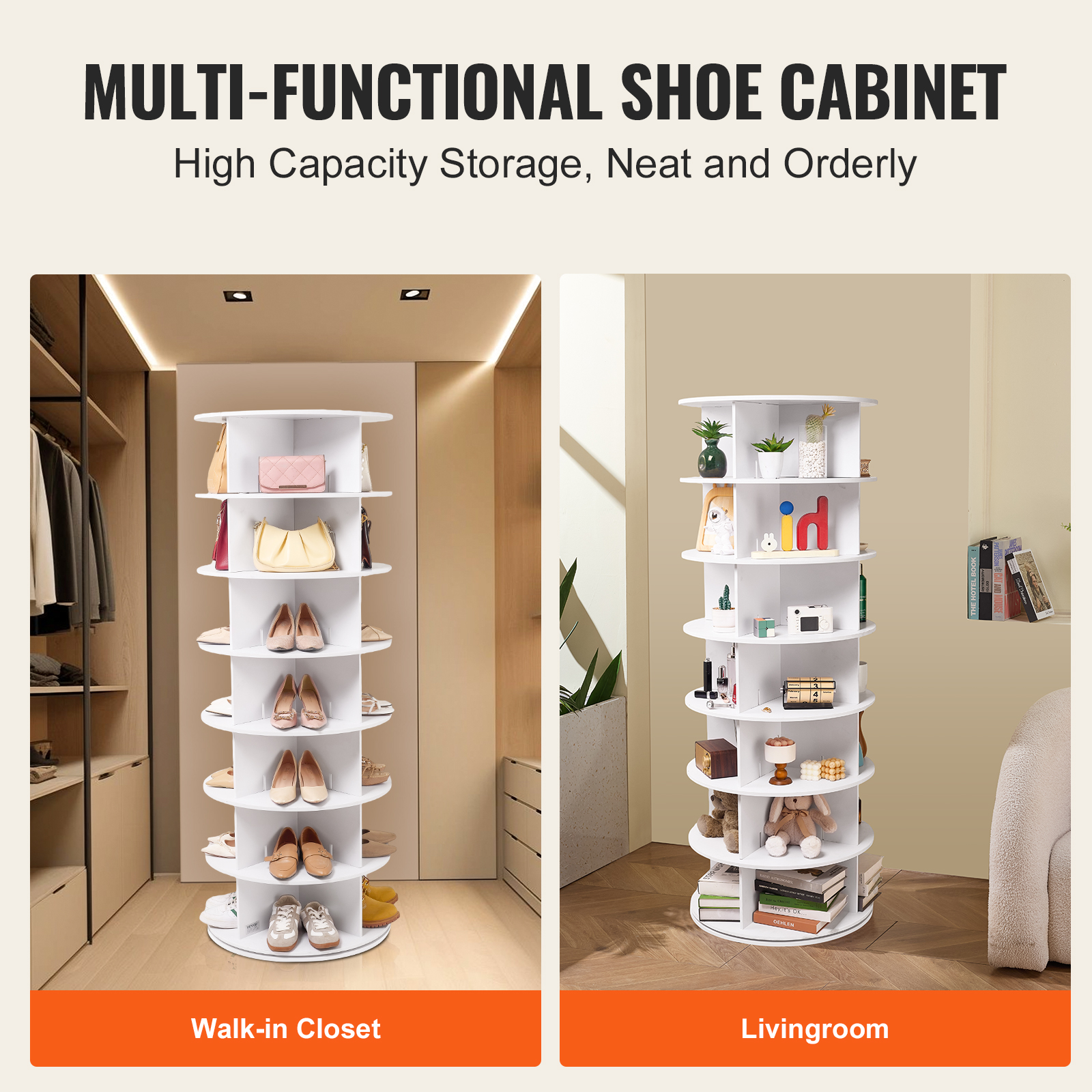 Rl Shoe Rack Uimoso 5-7tiers Rotating Shoe Rack Tower 360° Spinning Shoe Display ...
