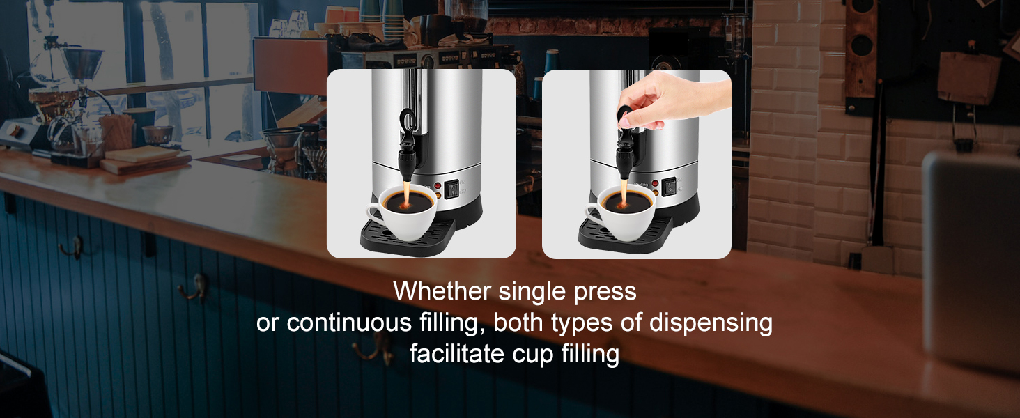 Commercial Coffee Urn 110 Cup Stainless Steel Coffee Dispenser Fast Brew |  eBay