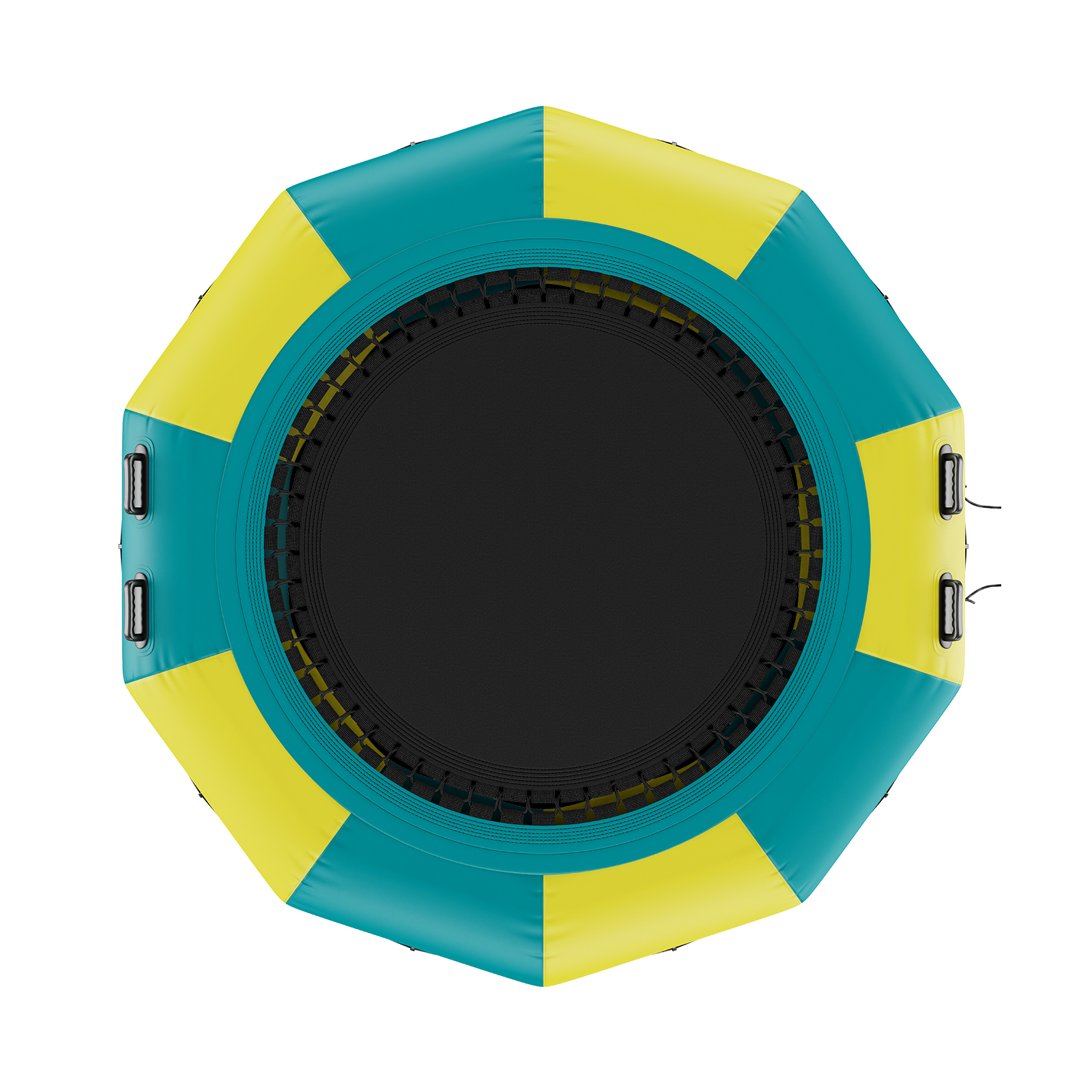 VEVOR 6.5/10/12/13/15/17ft Inflatable Water Trampoline Swim Platform Bounce - Picture 34 of 158