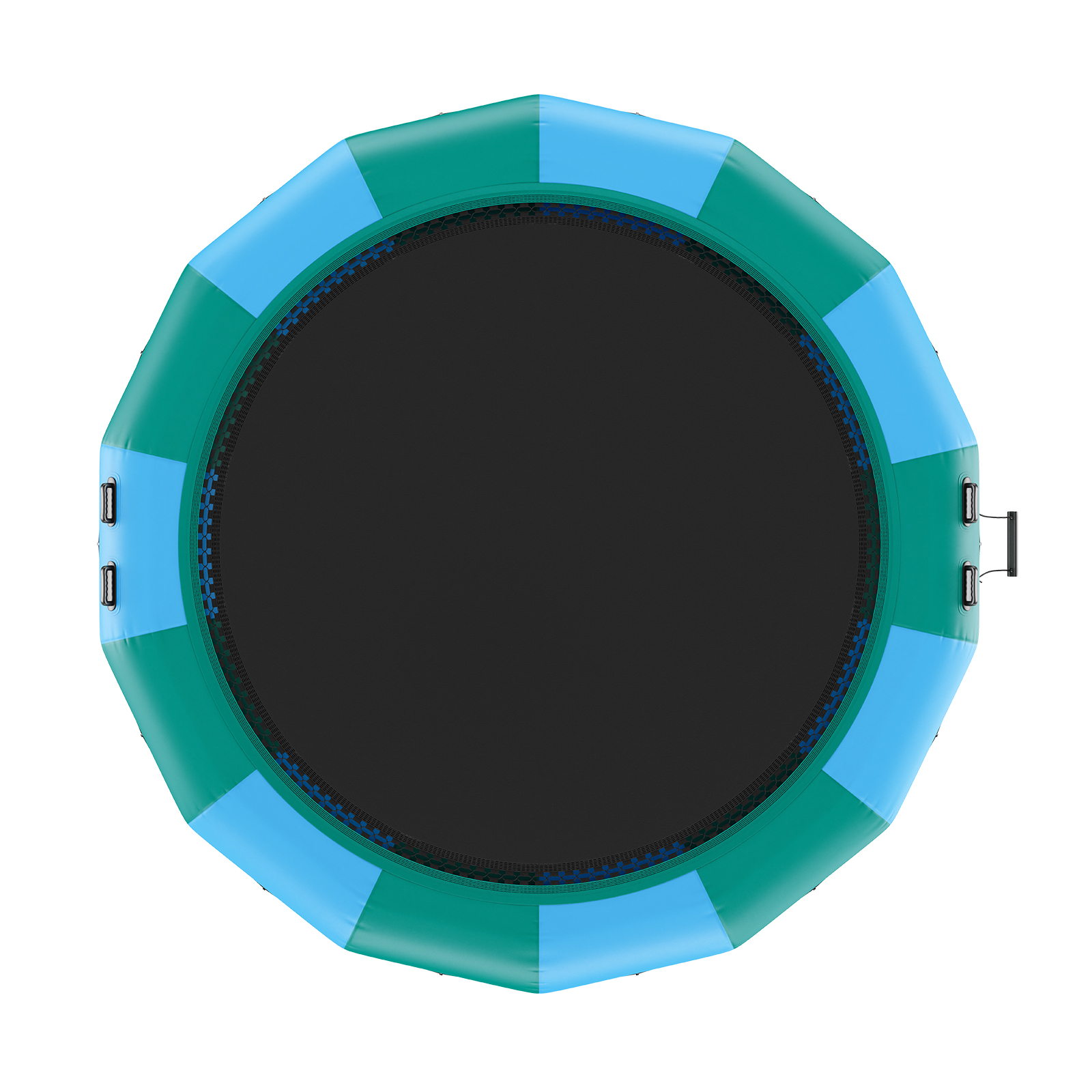 VEVOR 6.5/10/12/13/15/17ft Inflatable Water Trampoline Swim Platform Bounce - Picture 107 of 158