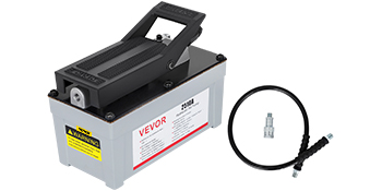 VEVOR 2510A Air Hydraulic Pump 10,000 PSI Quick Power Air Hydraulic Foot Pump 1/2 Gal Reservoir Foot Actuated Hydraulic Pump for Heavy Machinery Rigging & Auto Repair