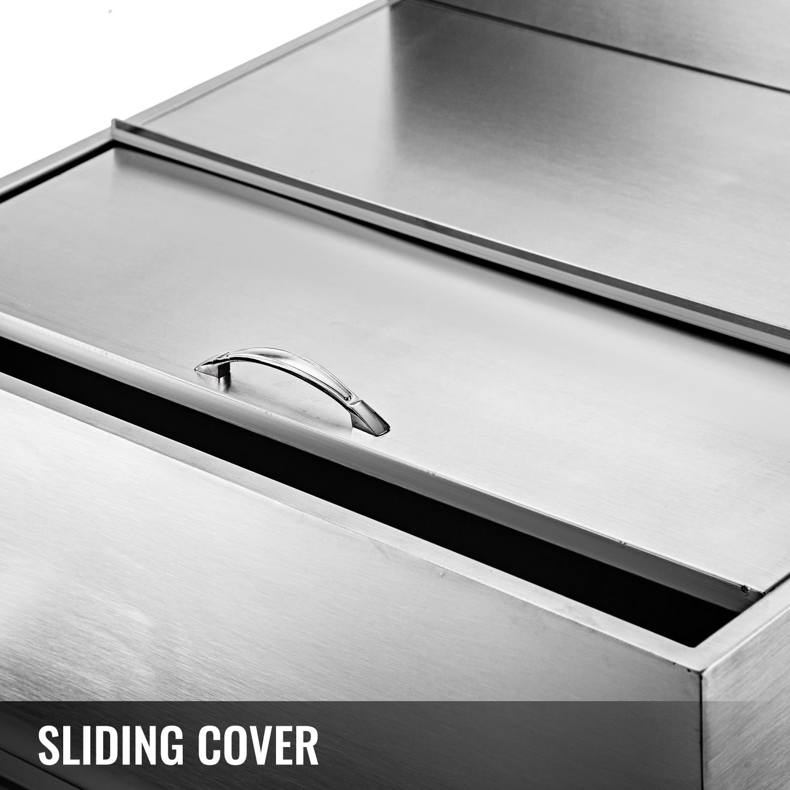 VEVOR VEVOR Stainless Steel Underbar Ice Bin 30 x 21 Inch, Standing