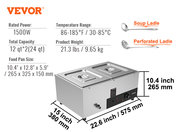 Calentador de Comida Samovar Warenhaus 9L - Tvcorner