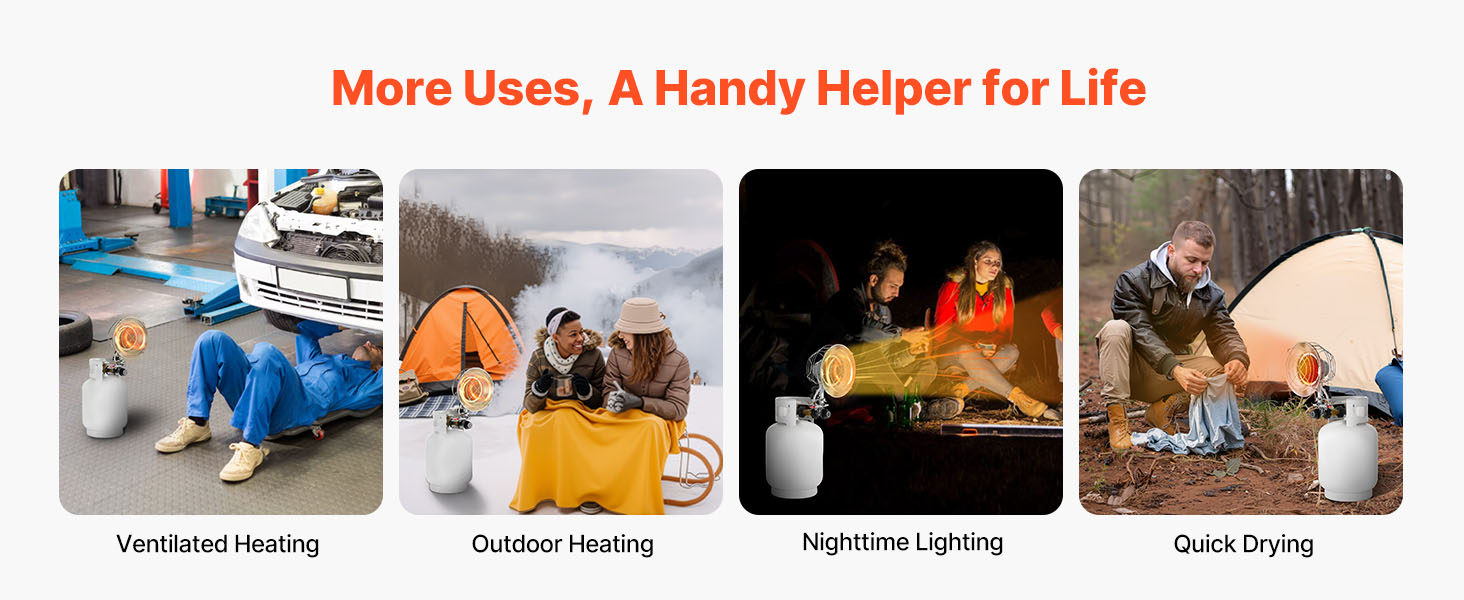 portable heater outdoors