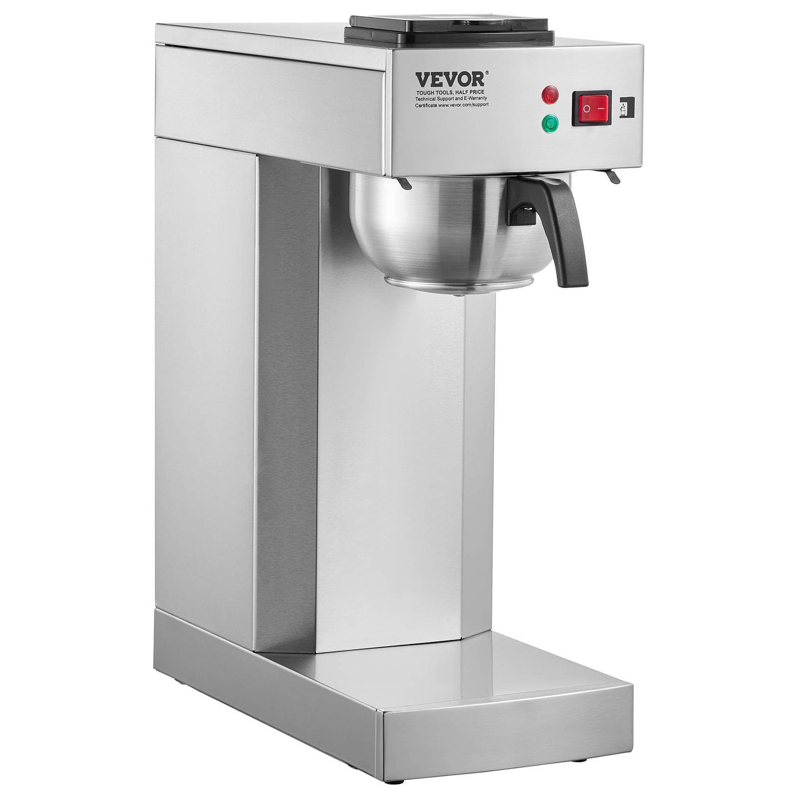 12-Cup Commercial Drip Coffee Maker w/ Thermal/Glass Carafe (and Warmer) Office