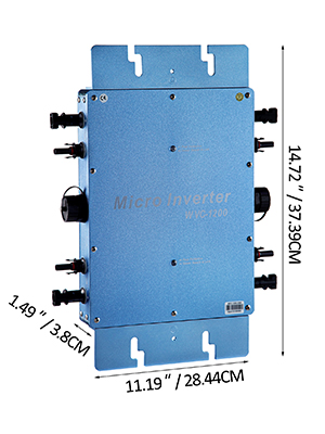 VEVOR 1200W Grid-tie Inverter Wasserdichter Wechselrichter, 220V