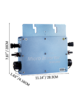 VEVOR WVC-600W Micro Grid Wechselrichter MPPT Netzfilter Frequenz  Wasserdicht Solar CE