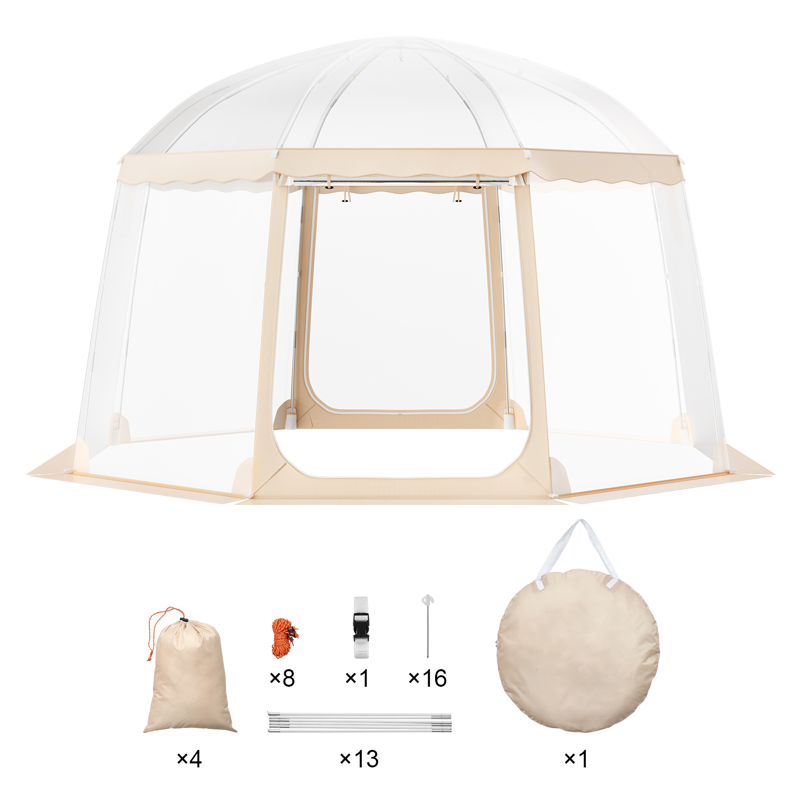 Bubble Tent Pop-Up Weatherproof Sports 50"x50"/72"x72"/10'x10'/12'x12'/15'x15' - Picture 39 of 62
