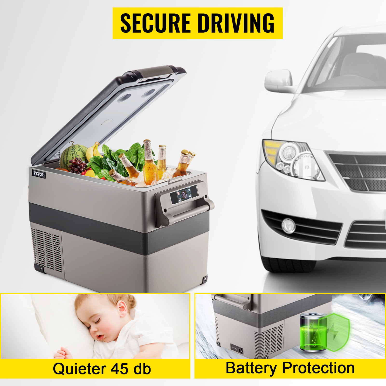 16€56 sur 10L mini voiture porte simple réfrigérateur voiture ménage  congélateur électrique refroidisseur plus chaud - Réfrigérateur 1 porte -  Achat & prix