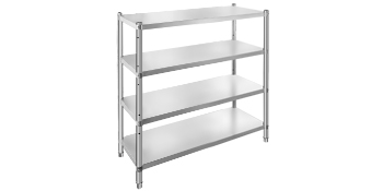 storage shelves, 4 Tier, stainless steel