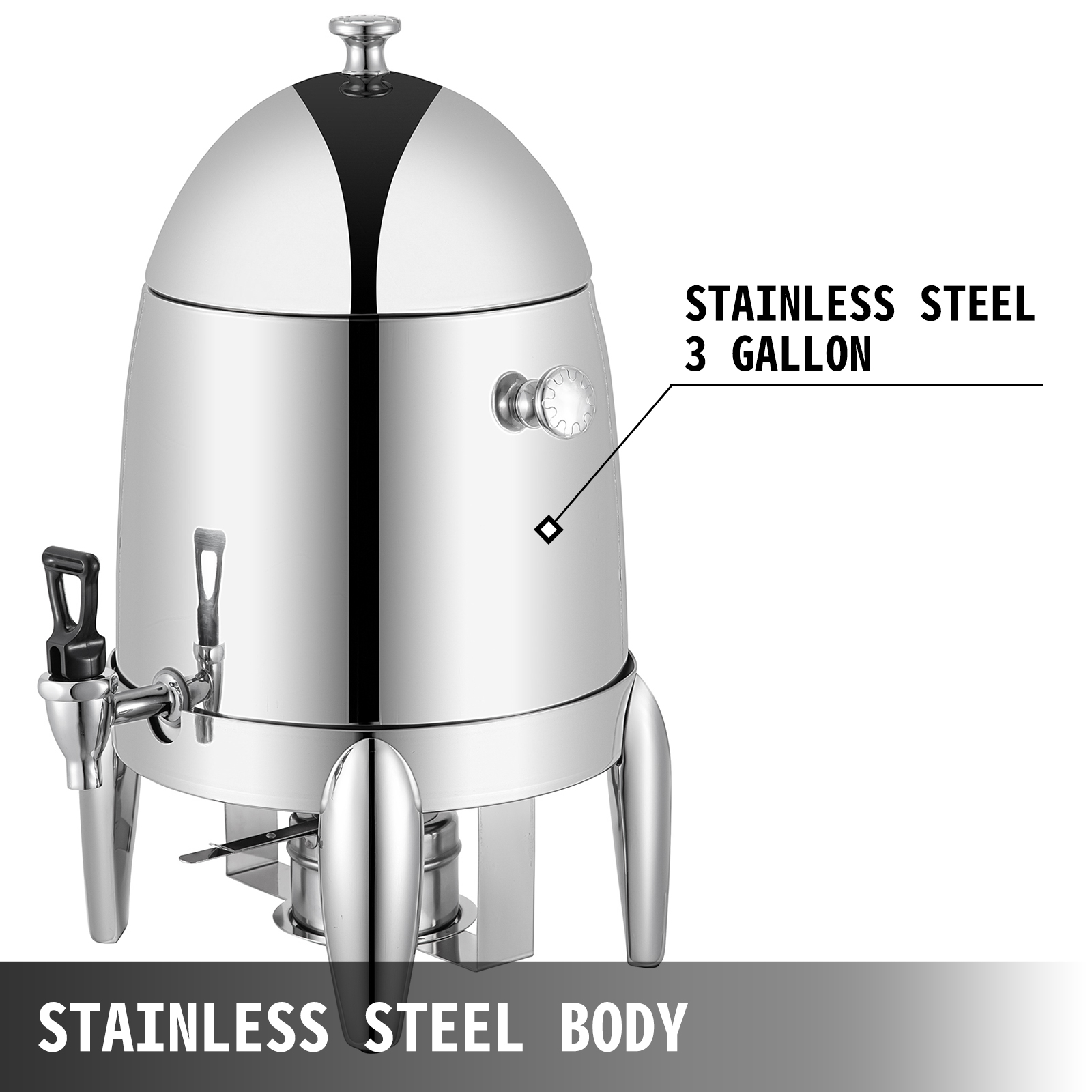 Chafer Urn Coffee Chafer Urn 3 Gallons Elegance Coffee Urn Stainless Steel Body Vevor Eu 5417