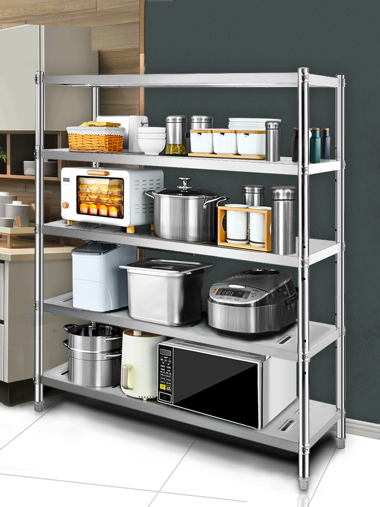 Storage Shelving Unit,Stainless Steel,5 Tiers