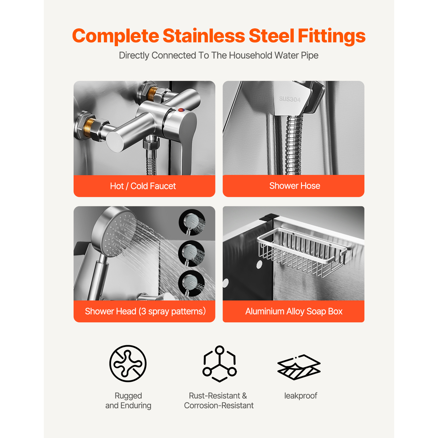 Uimoso 34"/38"/50"/61"/62" Pet Dog Grooming Tub w/ Stair & Ramp Stainless Steel