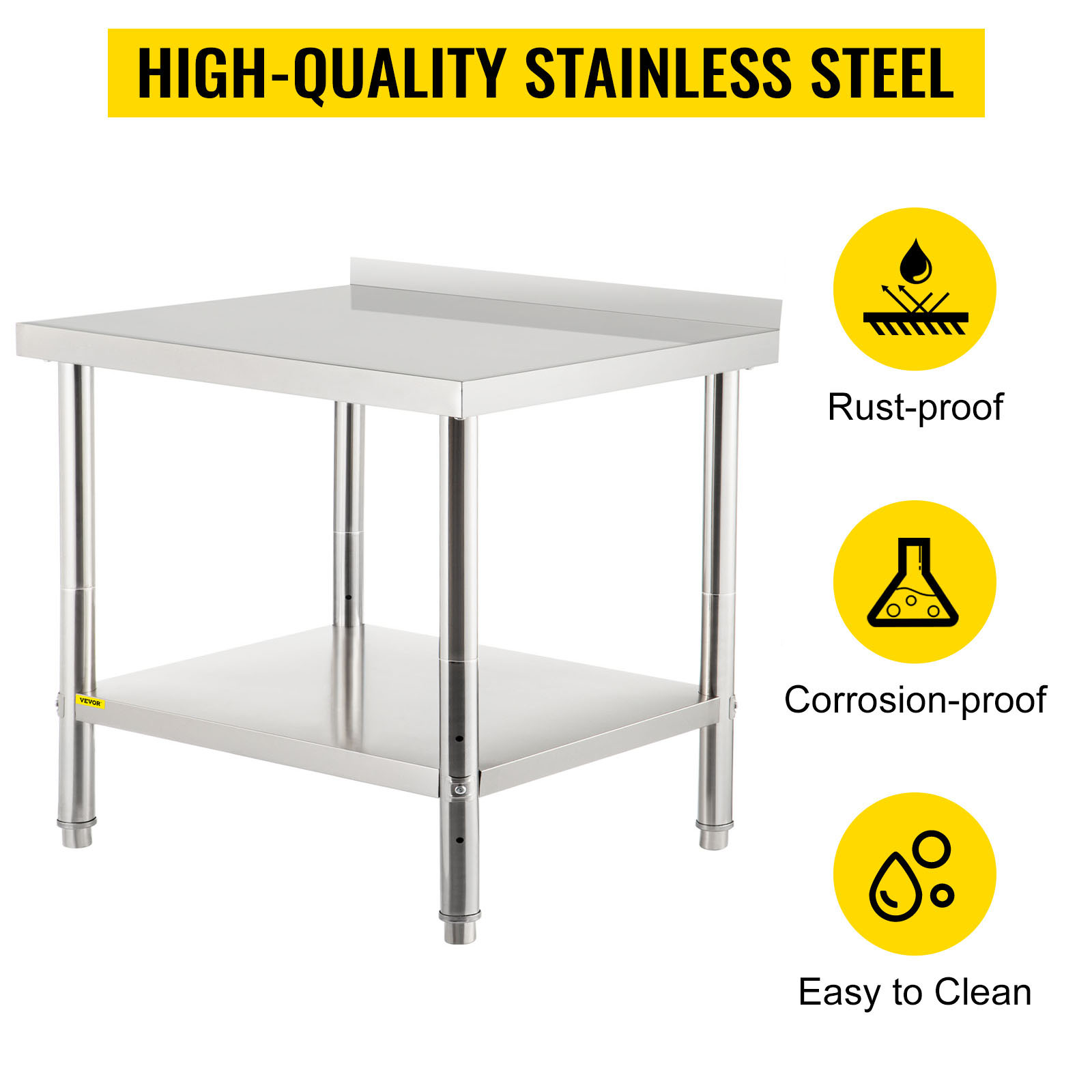 VEVOR Stainless Steel Equipment Grill Stand, 24 x 24 x 24 Inches
