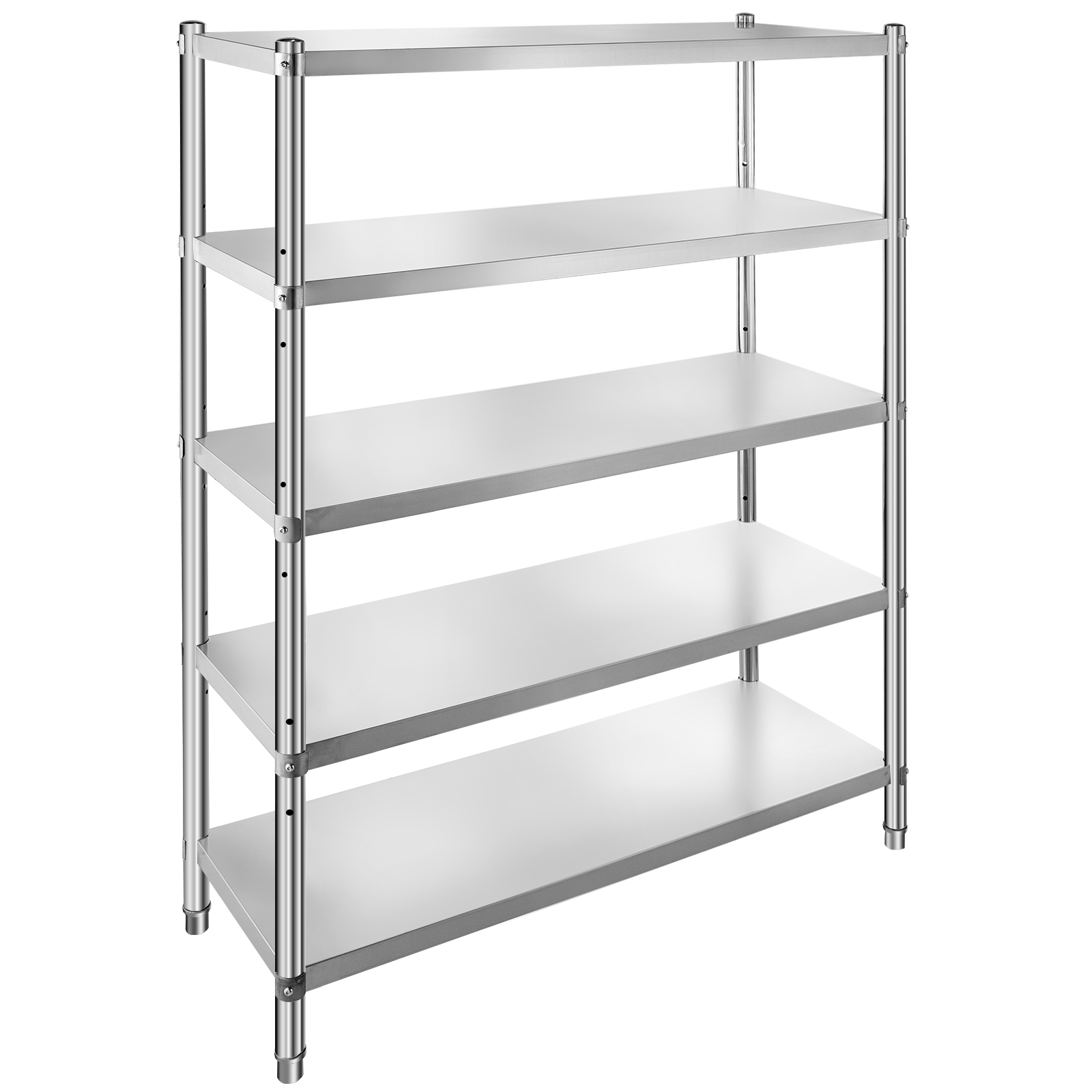 Stainless Steel Preparation 1570 mm Stainless Steel Shelving with 4 Solid  Shelves (132948)