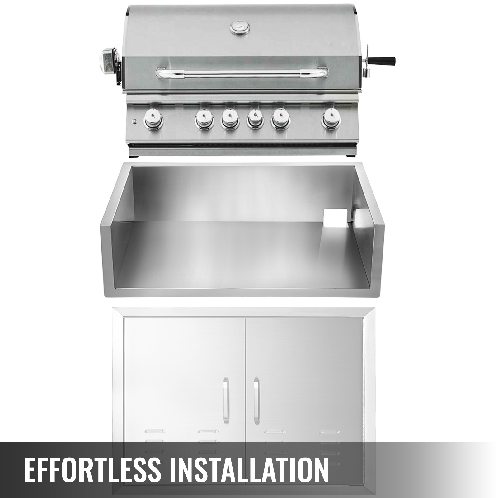 Vevor Insulated Jacket For Gas Grill, Grill Jacket 41.2"x23", For 5