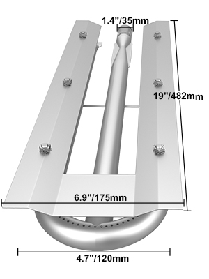 Title 11, VEVOR 3 Packs BBQ Burners Replacement 16.1" Len...