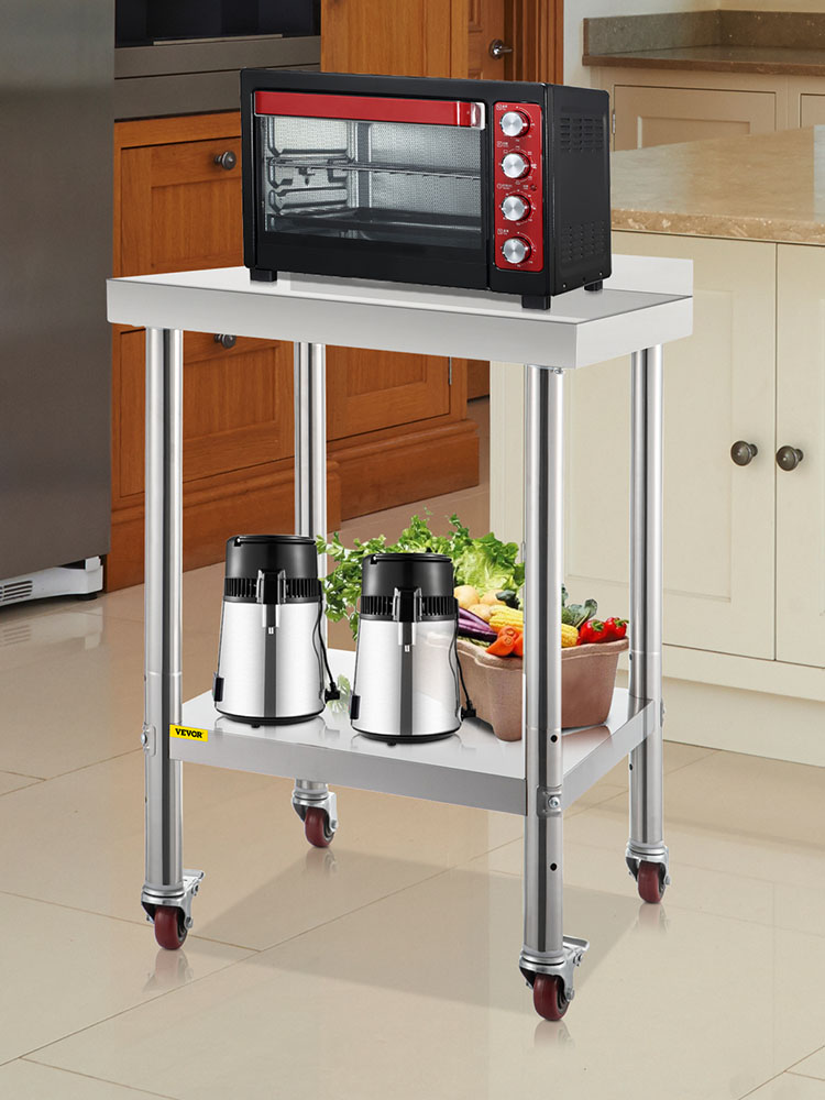 Work Prep Table,Stainless Steel,440lbs Load Capacity